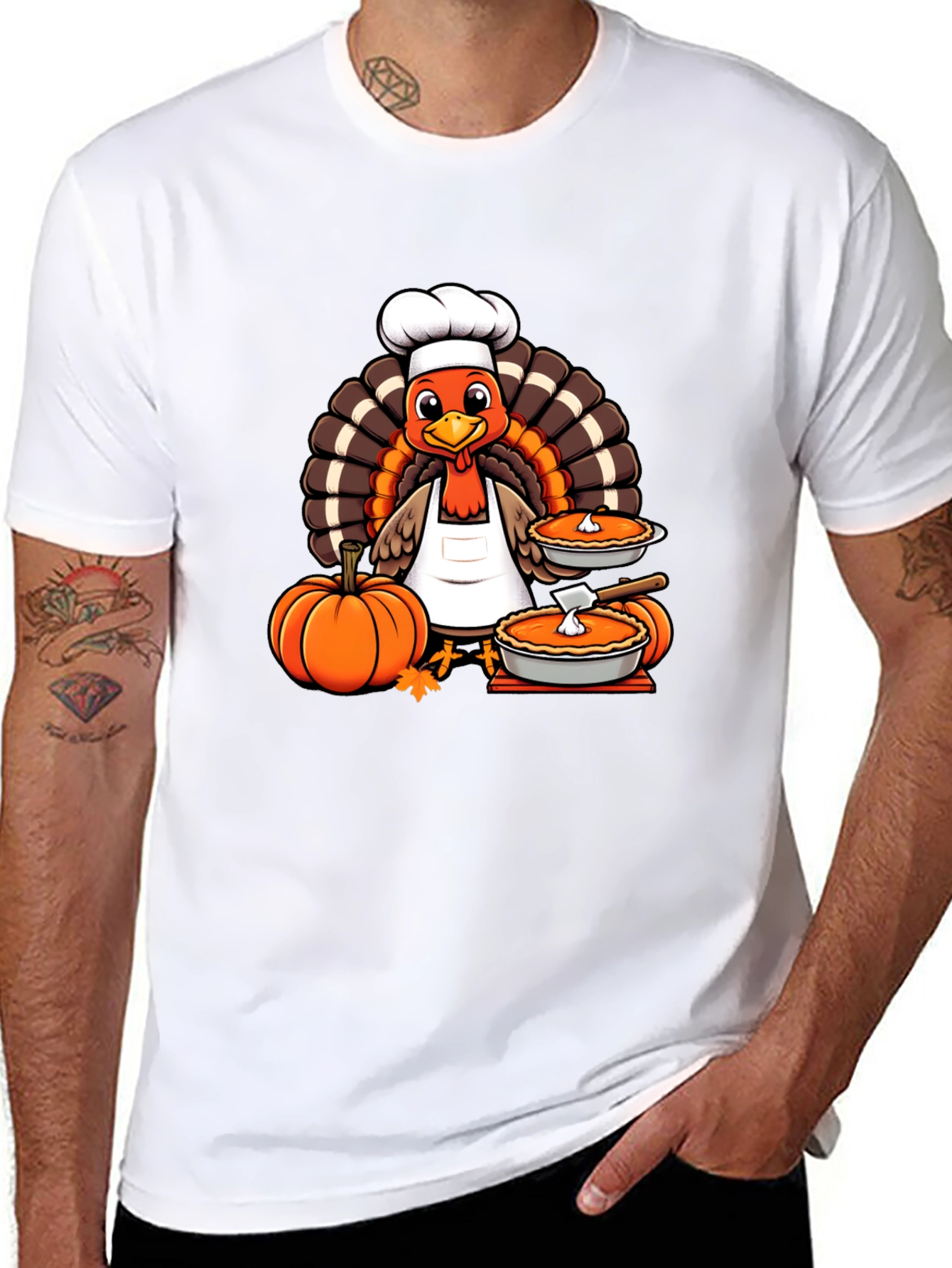 Thanksgiving Turkey Chef T-Shirt