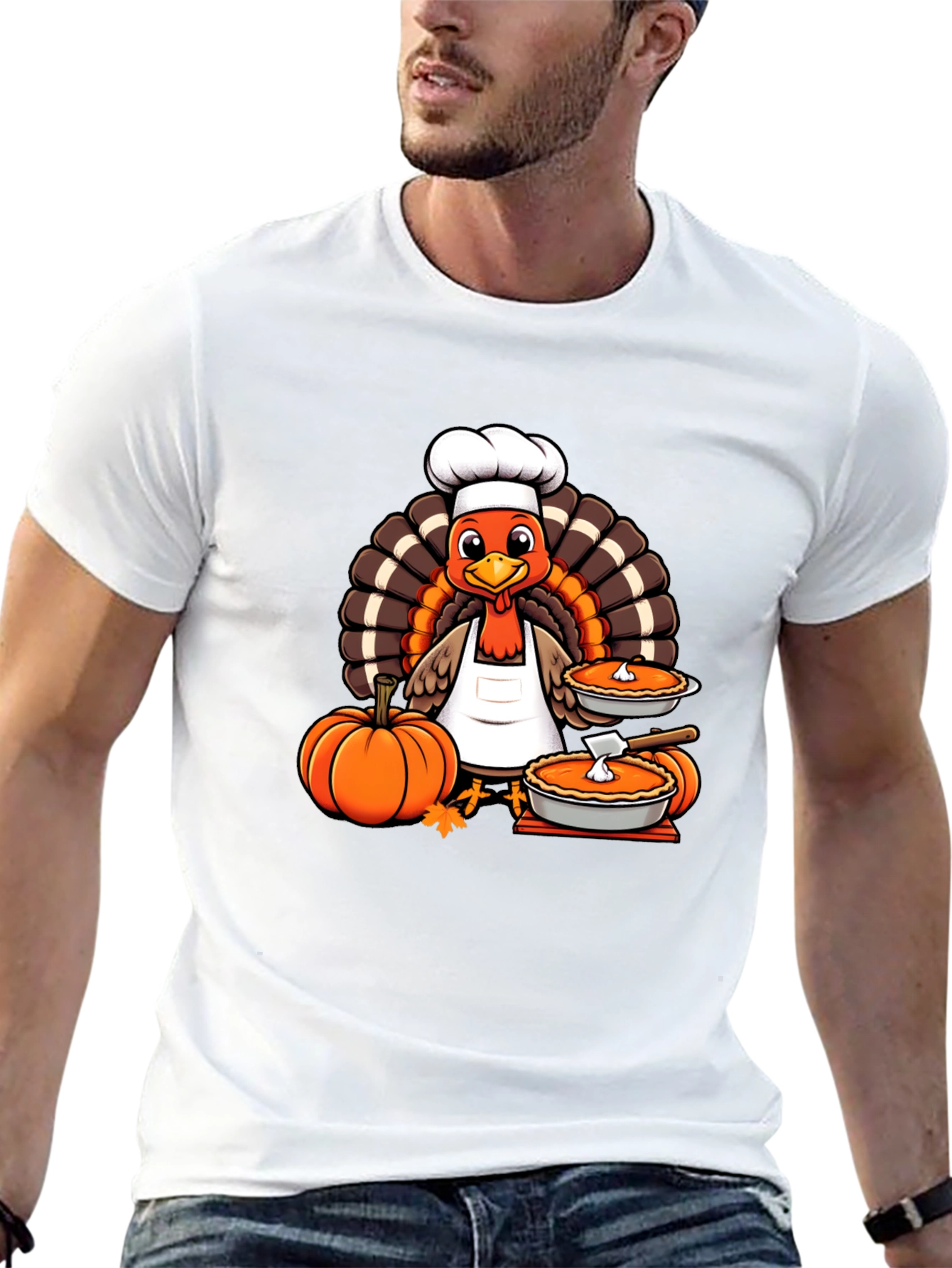 Thanksgiving Turkey Chef T-Shirt
