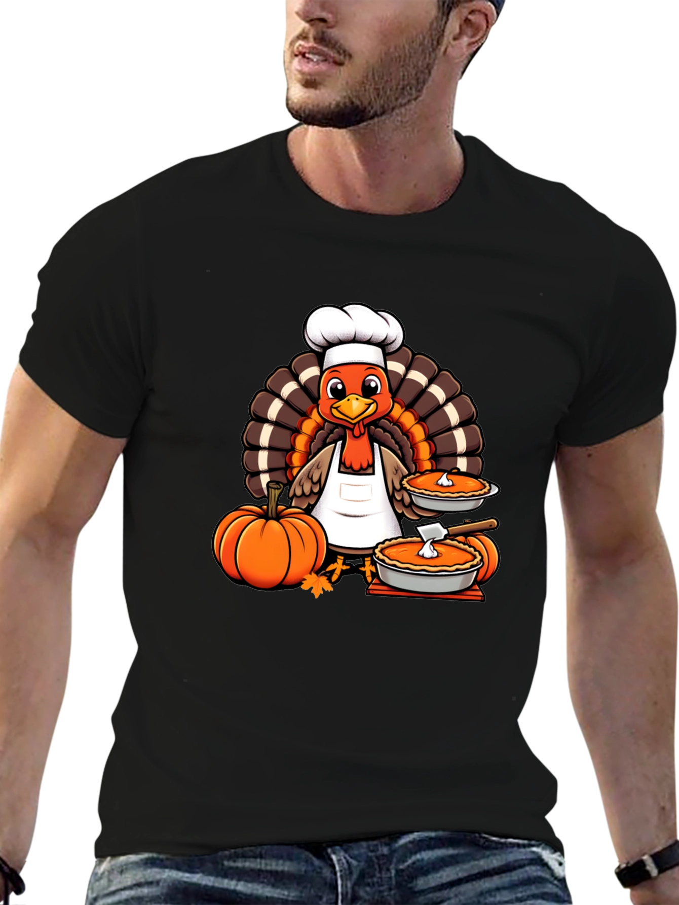 Thanksgiving Turkey Chef T-Shirt