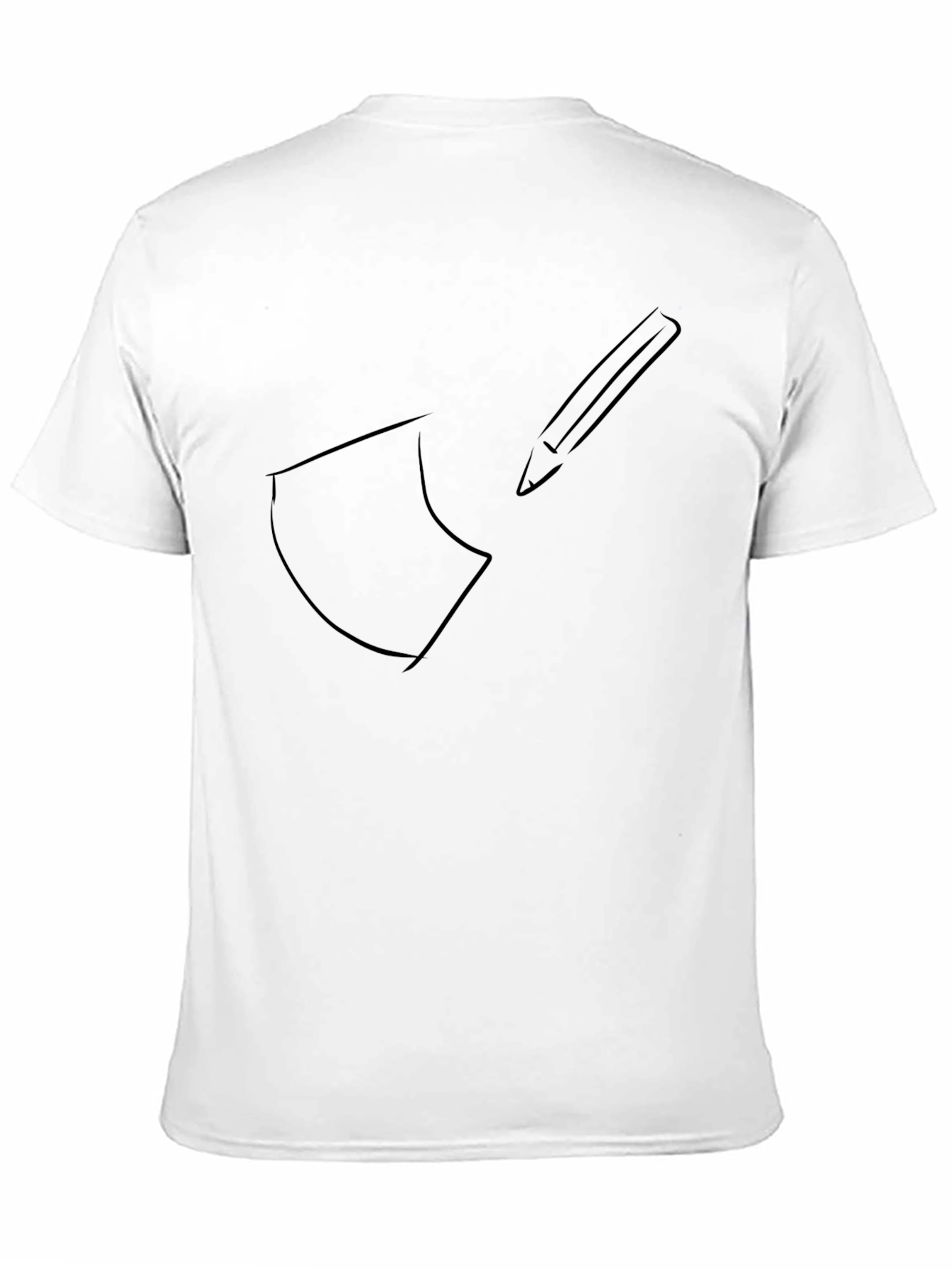 Axe & Pencil Black Graphic Tee