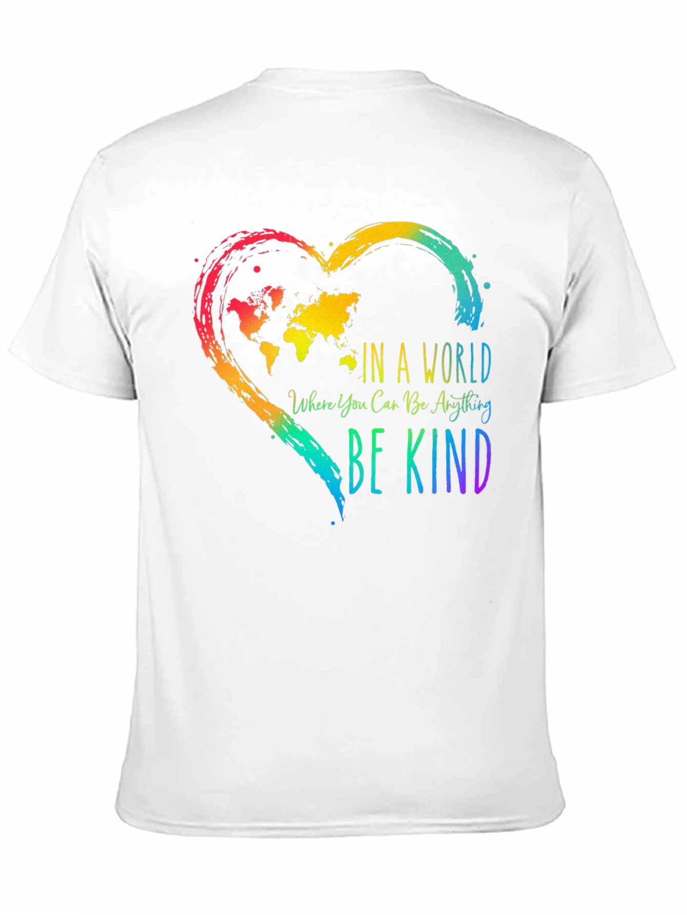 Be Kind World Heart Graphic T-Shirt