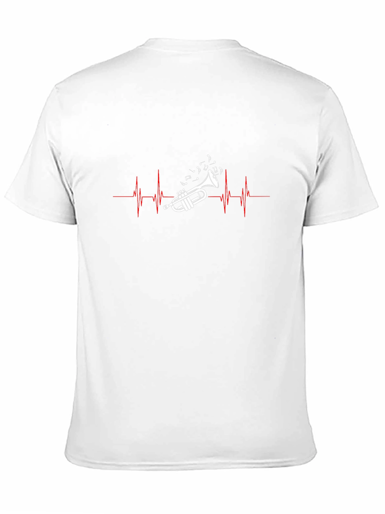 Trumpet Heartbeat Black T-Shirt