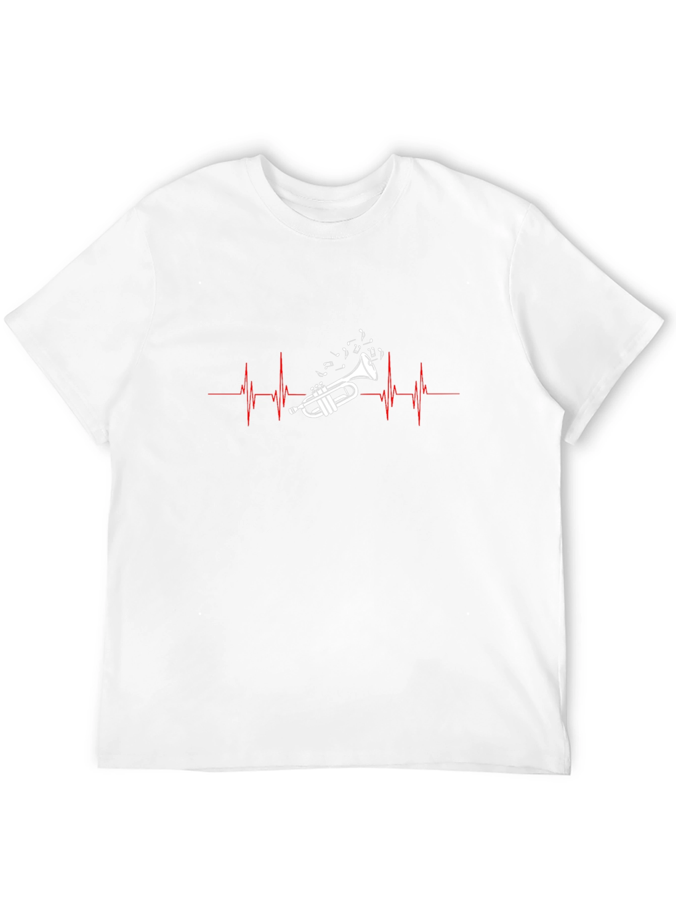 Trumpet Heartbeat Black T-Shirt