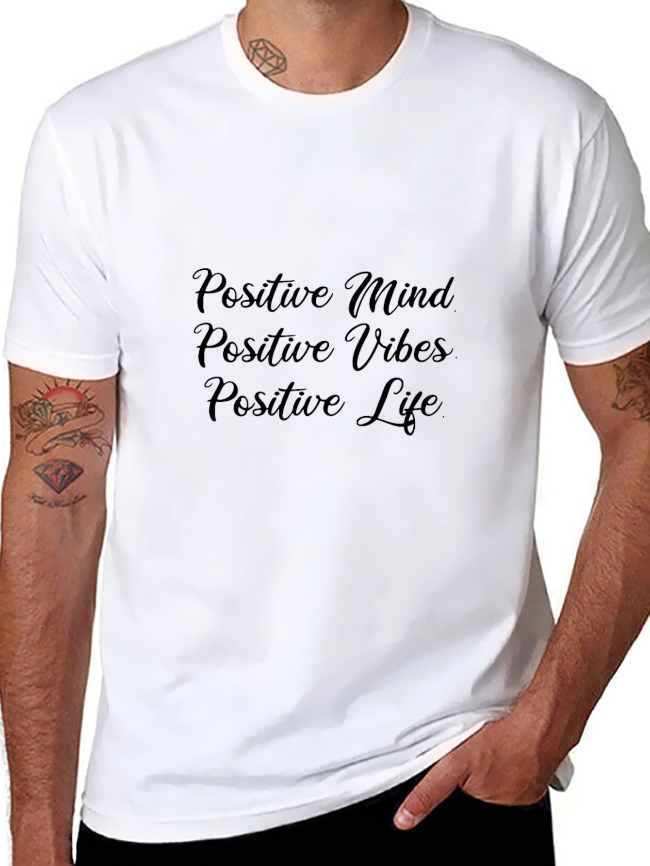 Positive Vibes Black T-Shirt