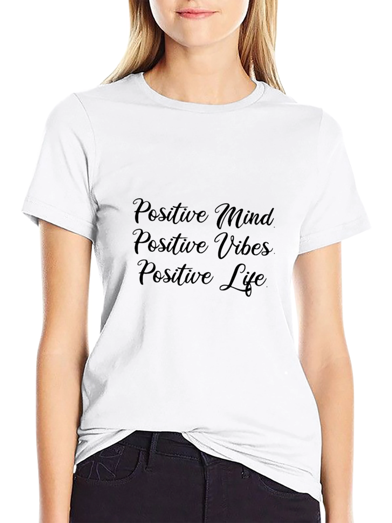 Positive Vibes Black T-Shirt