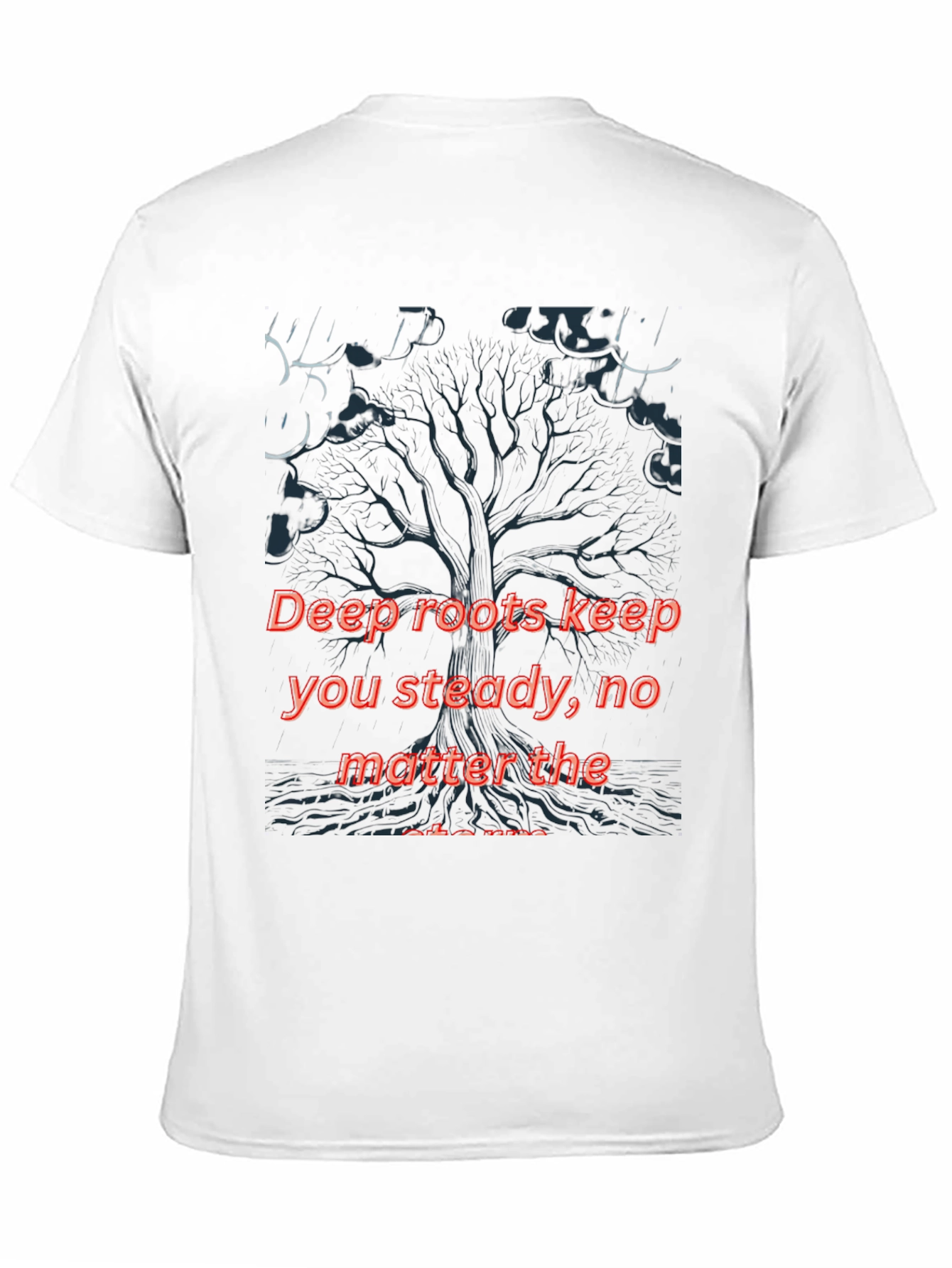Deep Roots Graphic Black T-Shirt