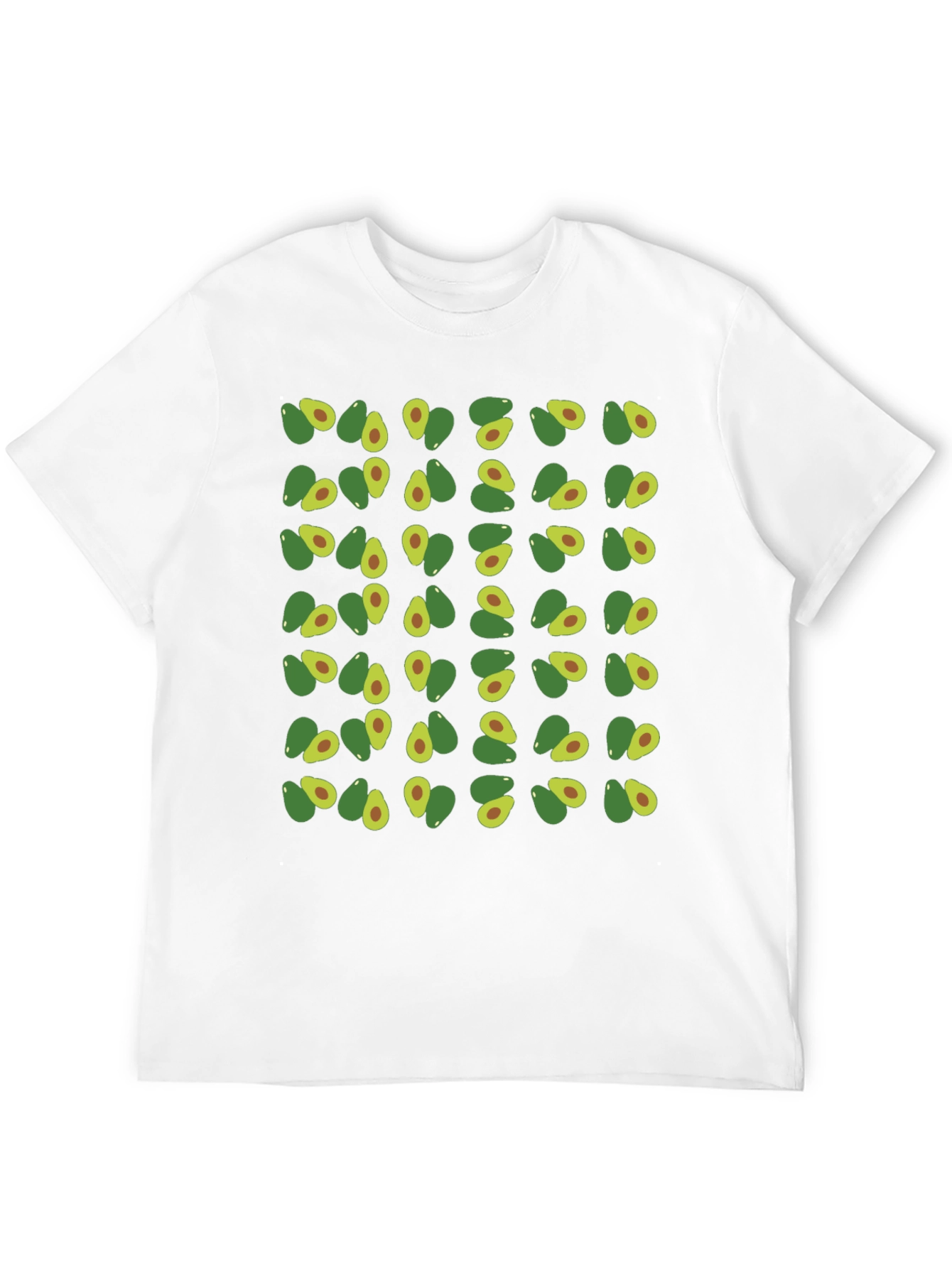 Avocado Pattern T-Shirt - Trendy & Comfortable
