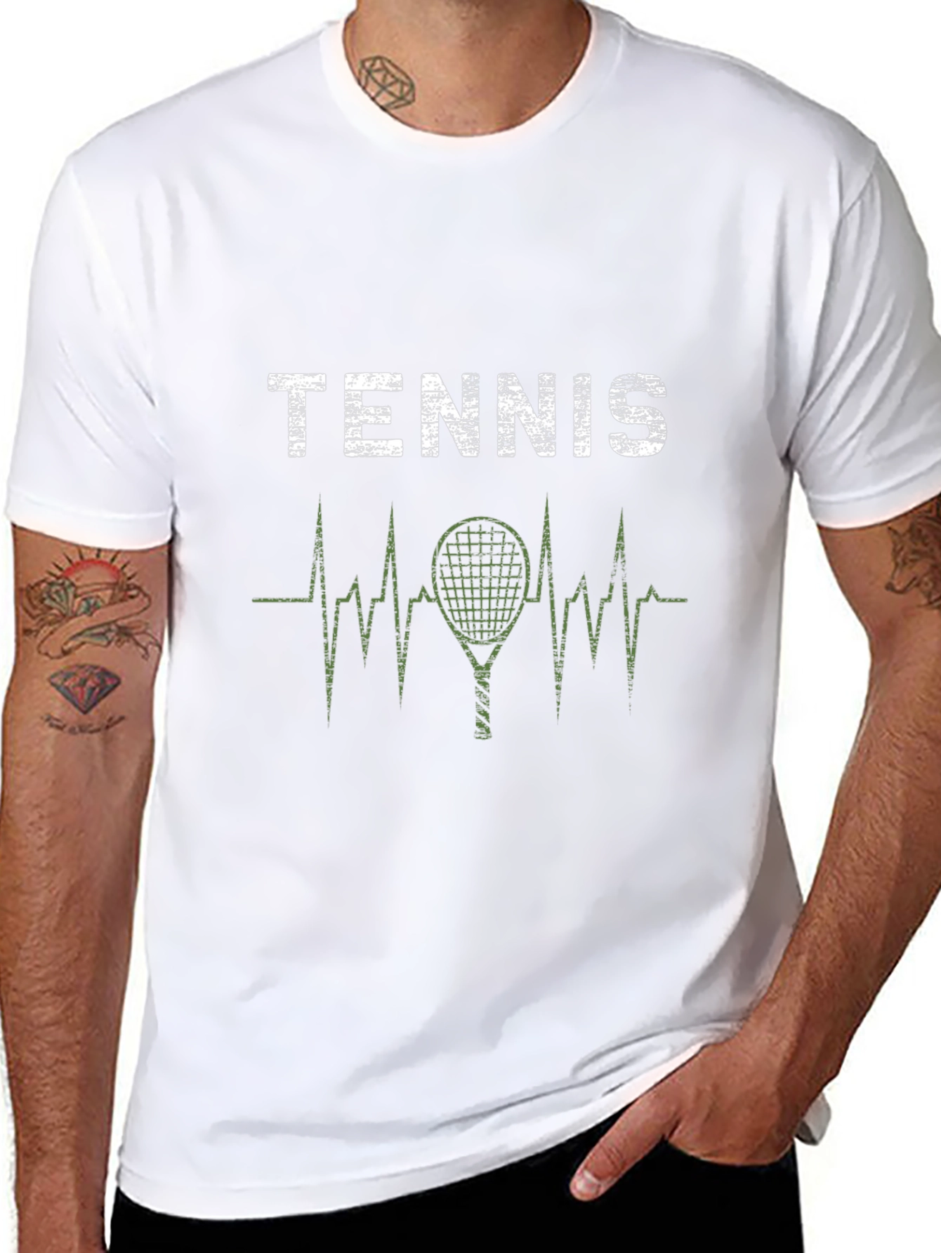 Tennis Heartbeat Graphic Tee