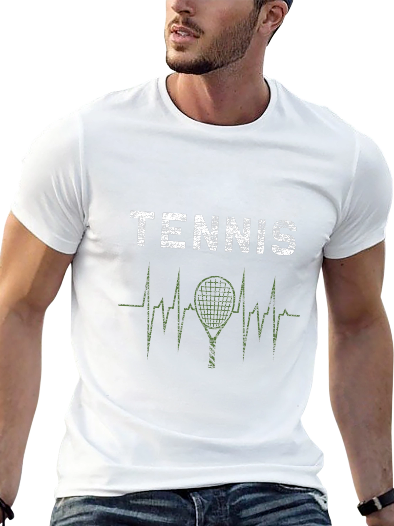 Tennis Heartbeat Graphic Tee
