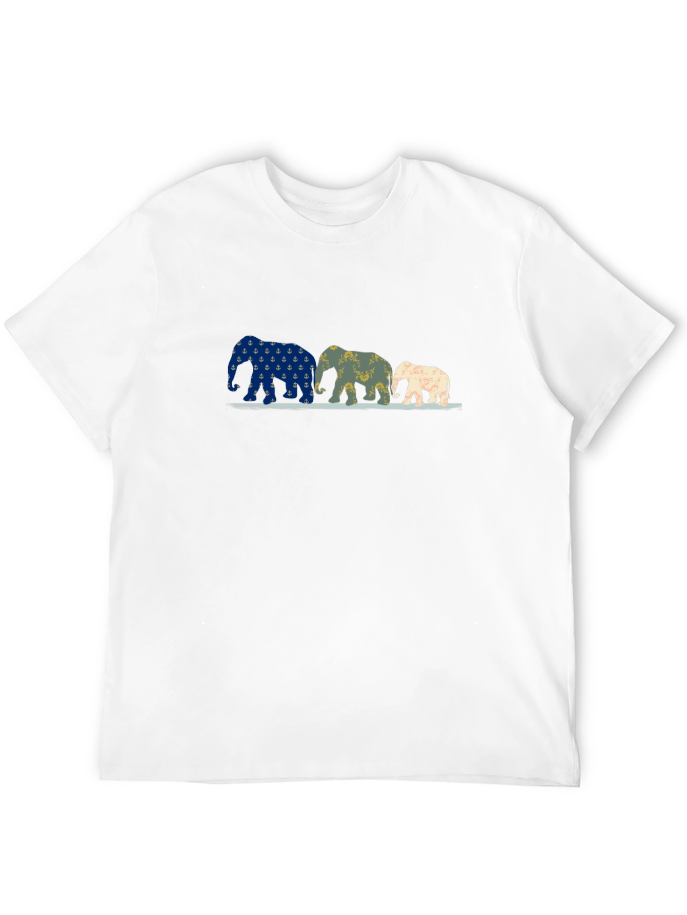 Elephant Family Black Graphic Tee