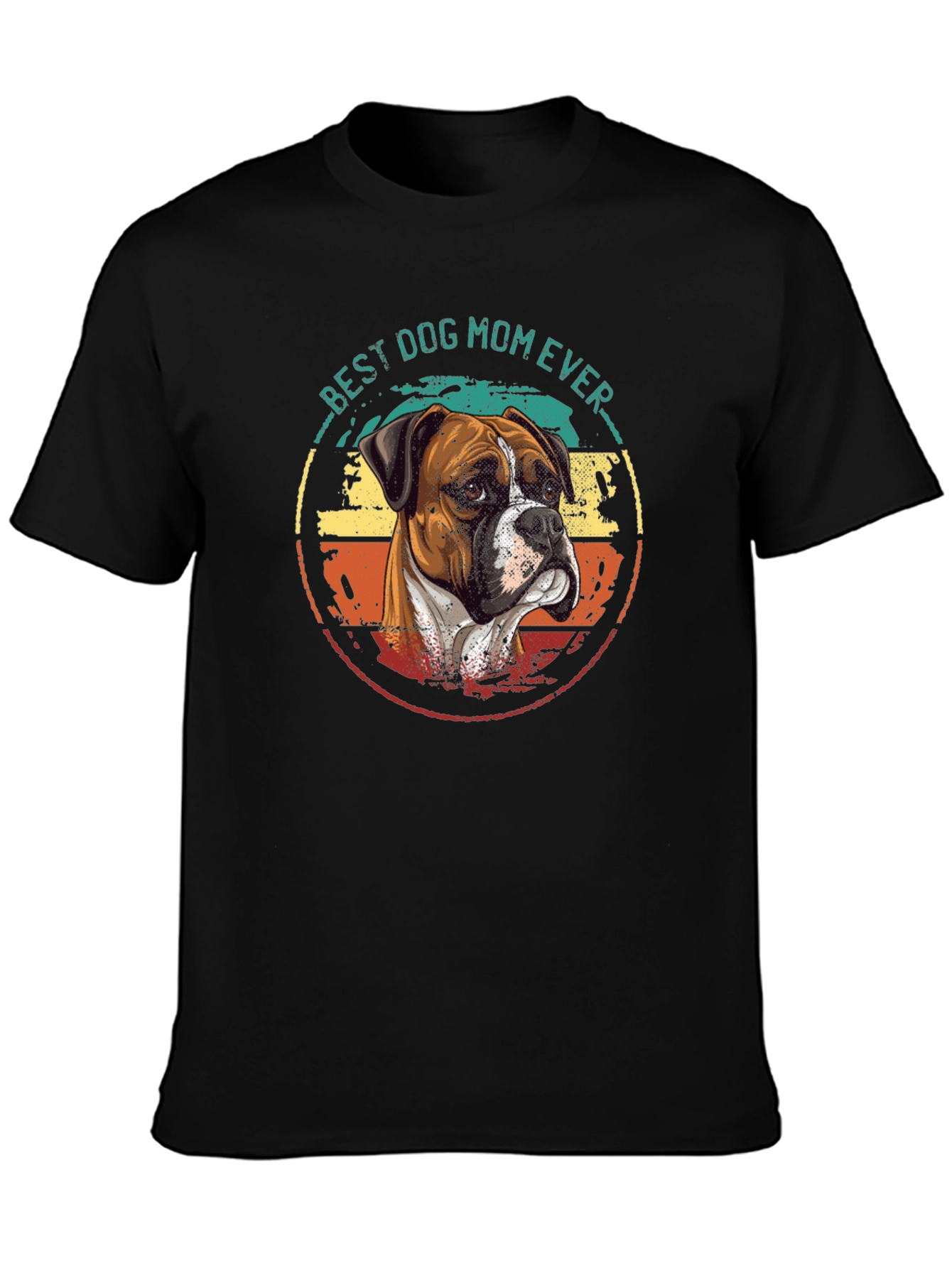 Best Dog Mom Ever - Boxer Graphic T-Shirt