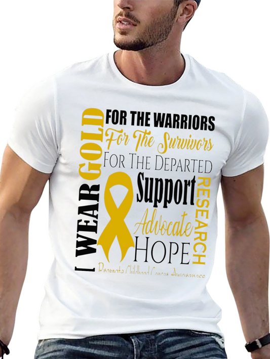 Childhood Cancer Awareness Gold Ribbon T-Shirt