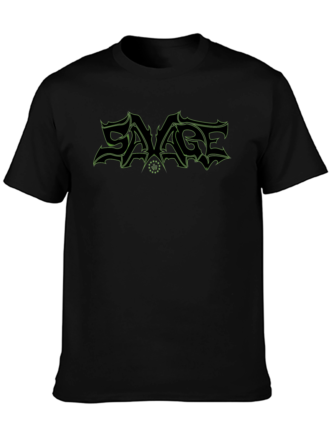 Savage Graphic Print Black T-Shirt
