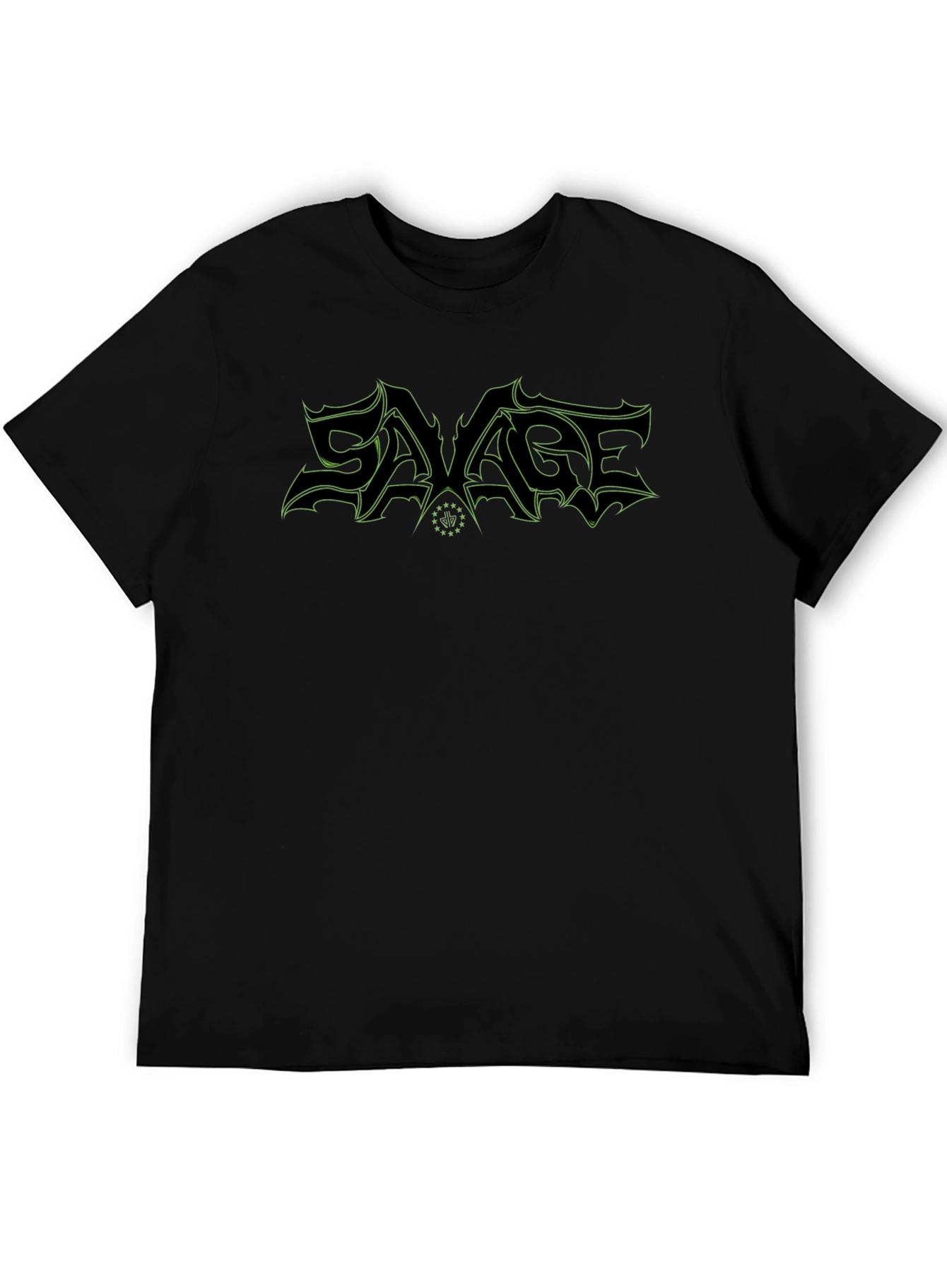 Savage Graphic Print Black T-Shirt