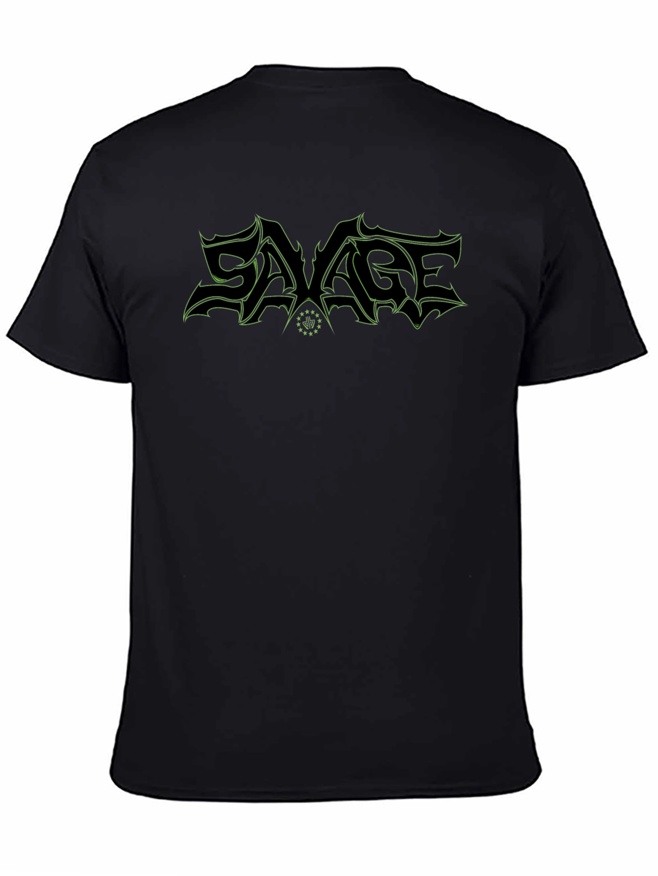 Savage Graphic Print Black T-Shirt