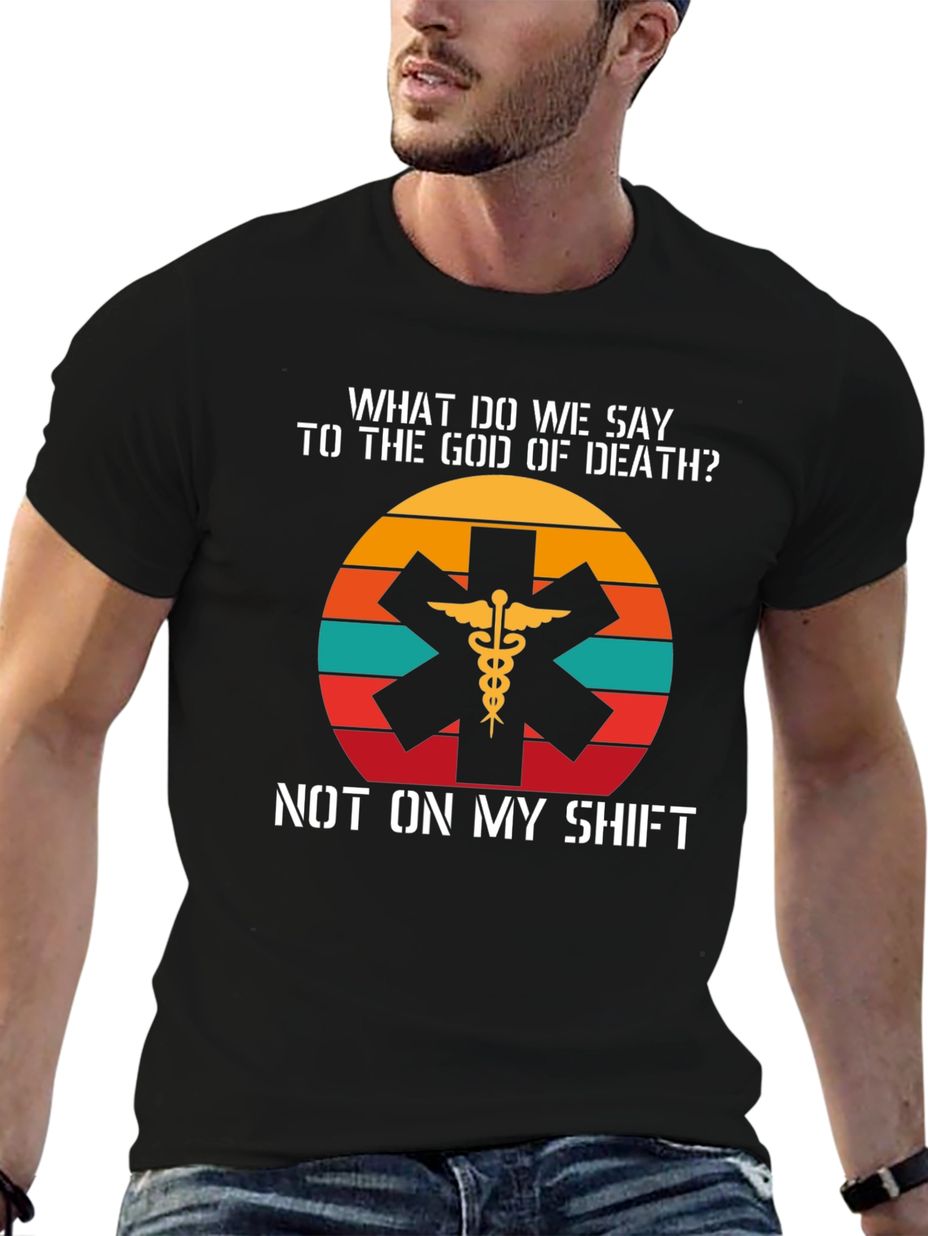 EMS T-Shirt: Not On My Shift Retro Design