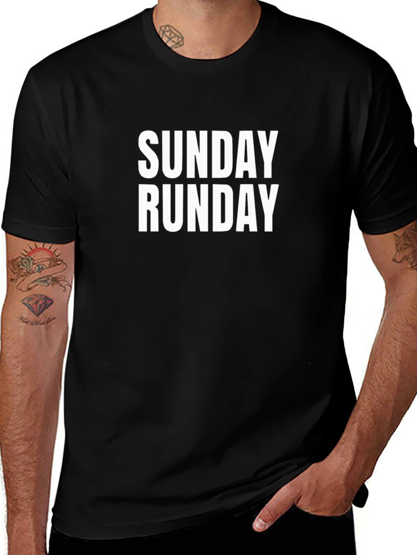 Sunday Runday Black T-Shirt