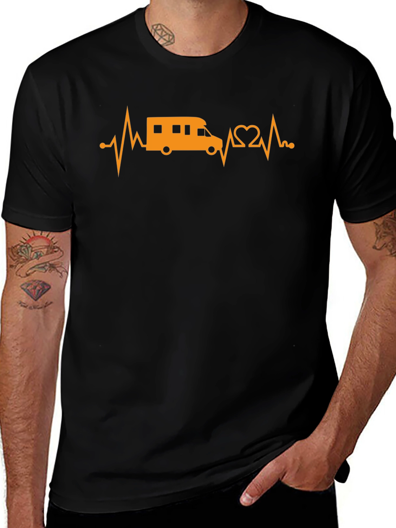 RV Heartbeat T-Shirt - Camping Life Tee