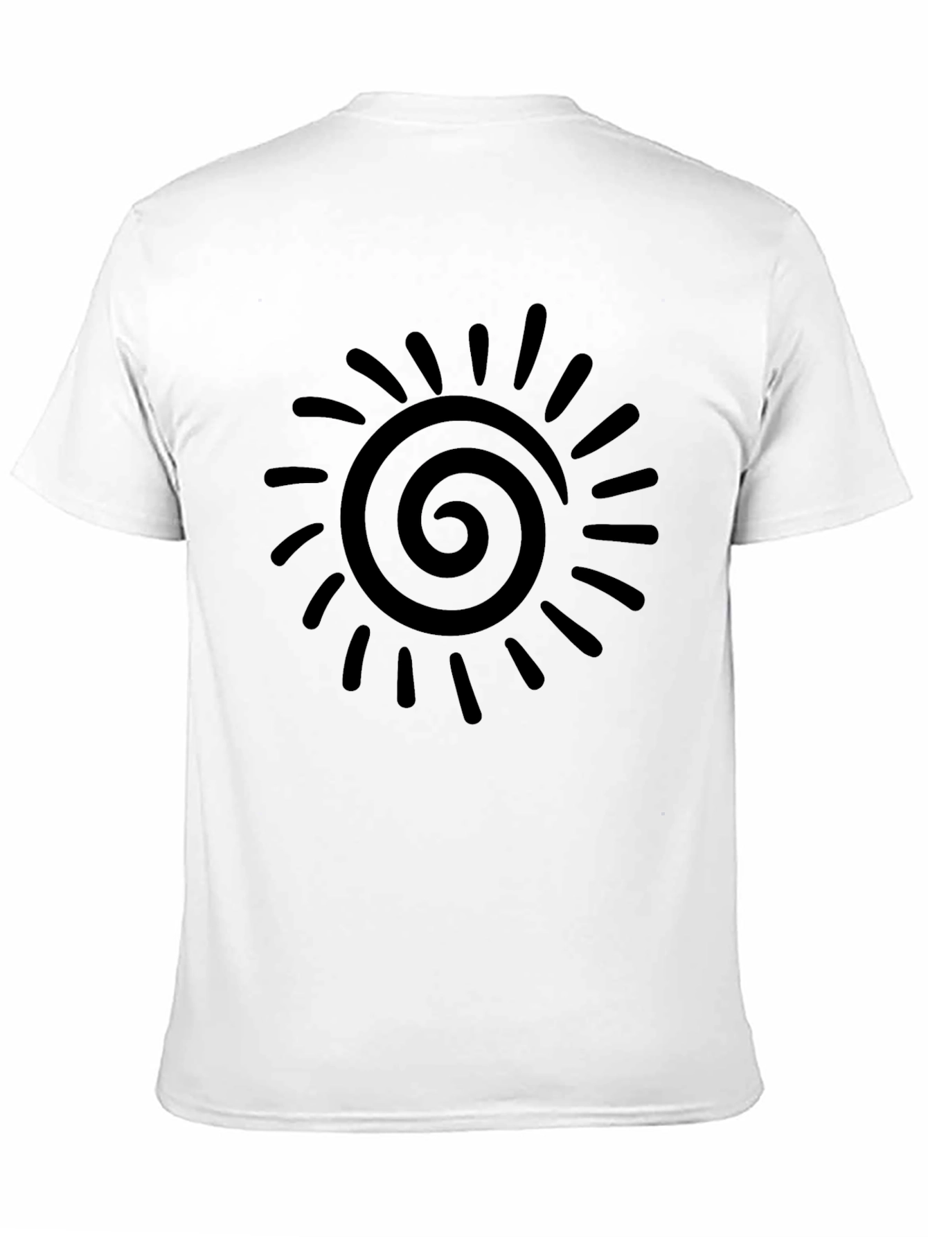 Spiral Sun Graphic Tee - Modern Style