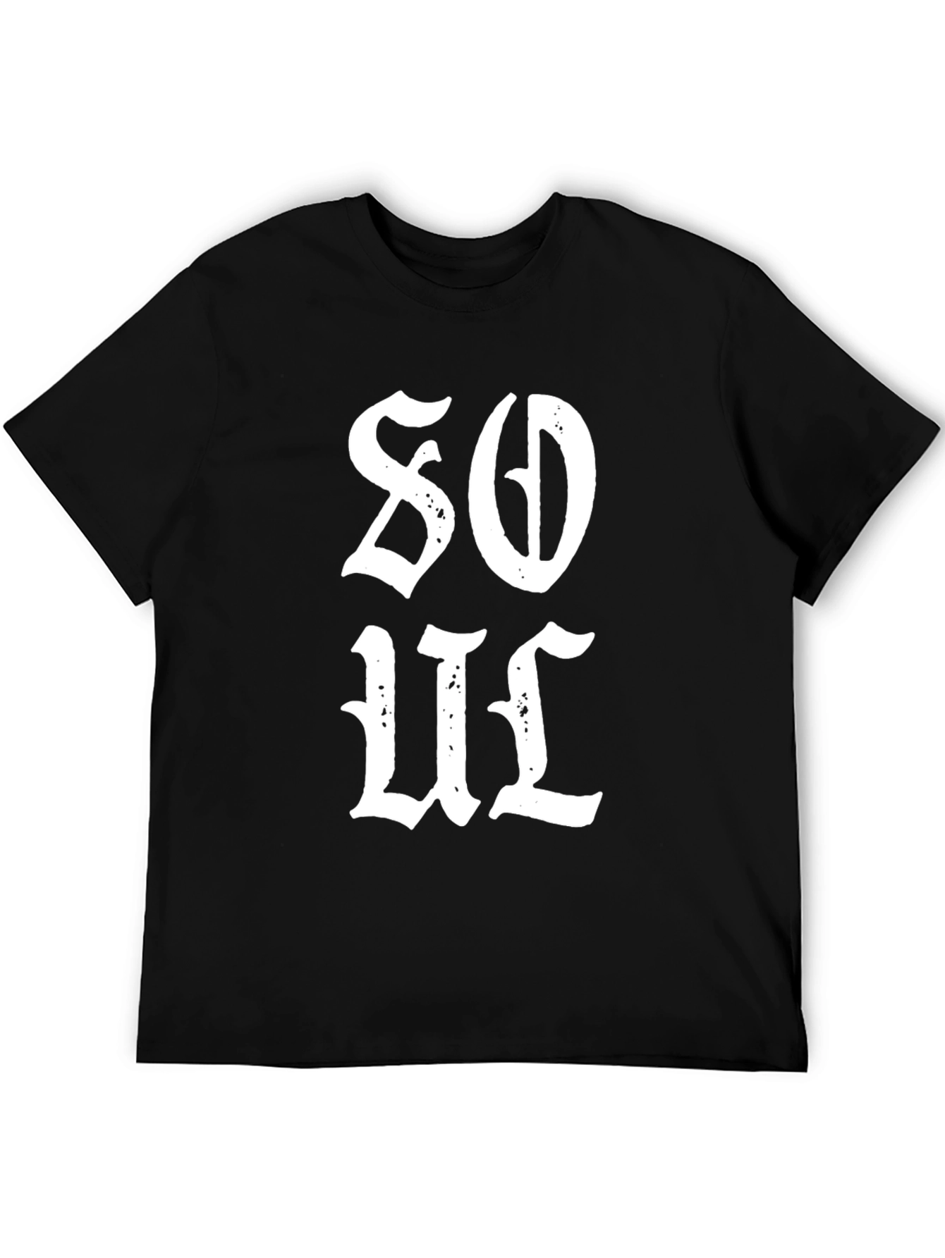 Soul Graphic Tee - Mens Black Cotton T-Shirt