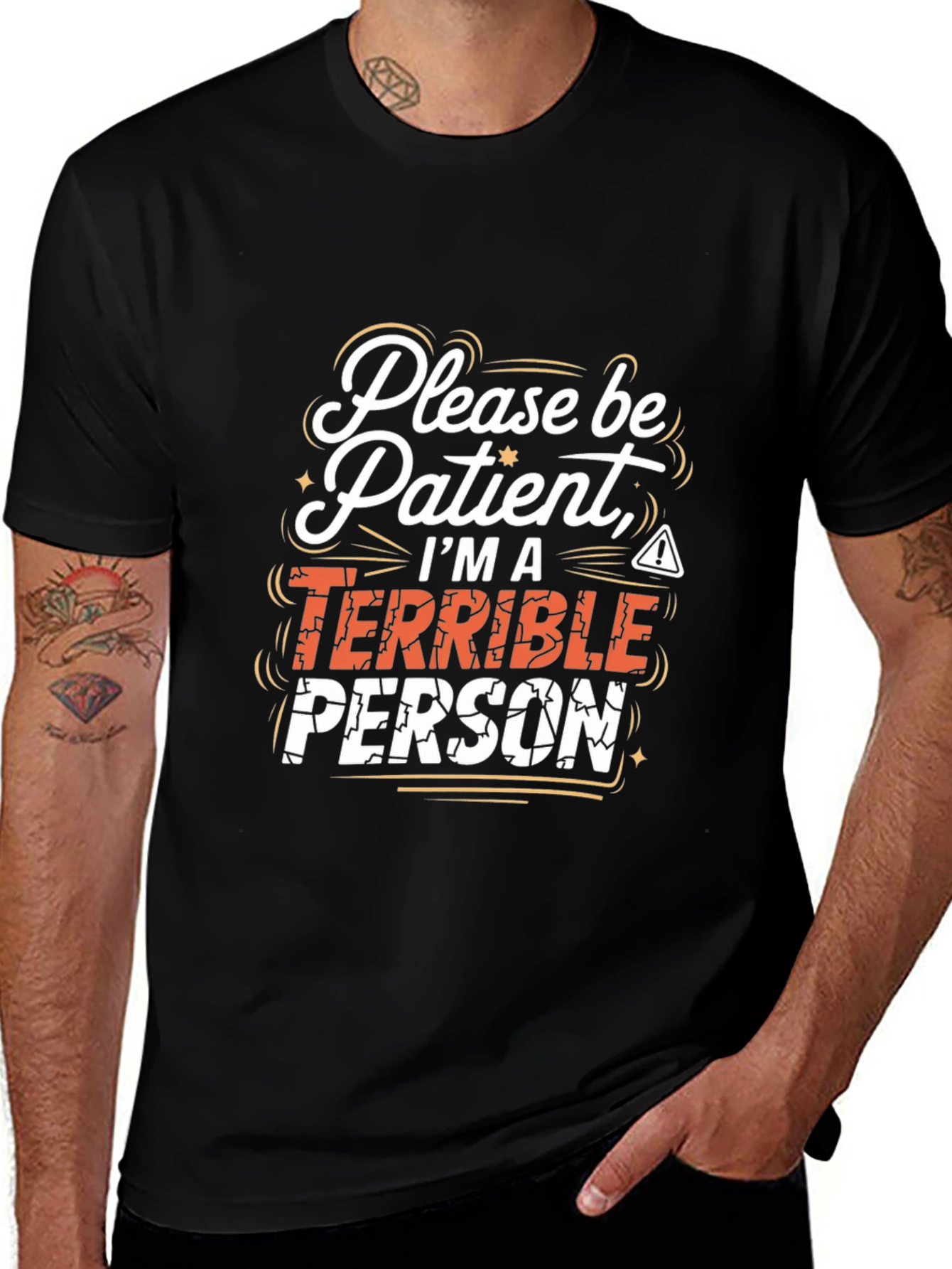 Terrible Person Graphic Tee - Funny Sarcastic T-Shirt
