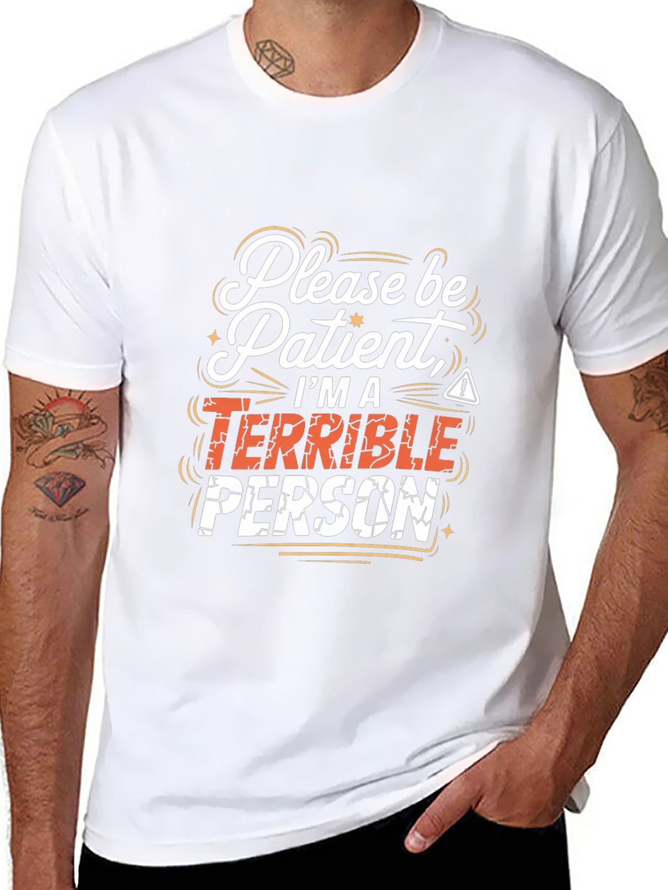 Terrible Person Graphic Tee - Funny Sarcastic T-Shirt