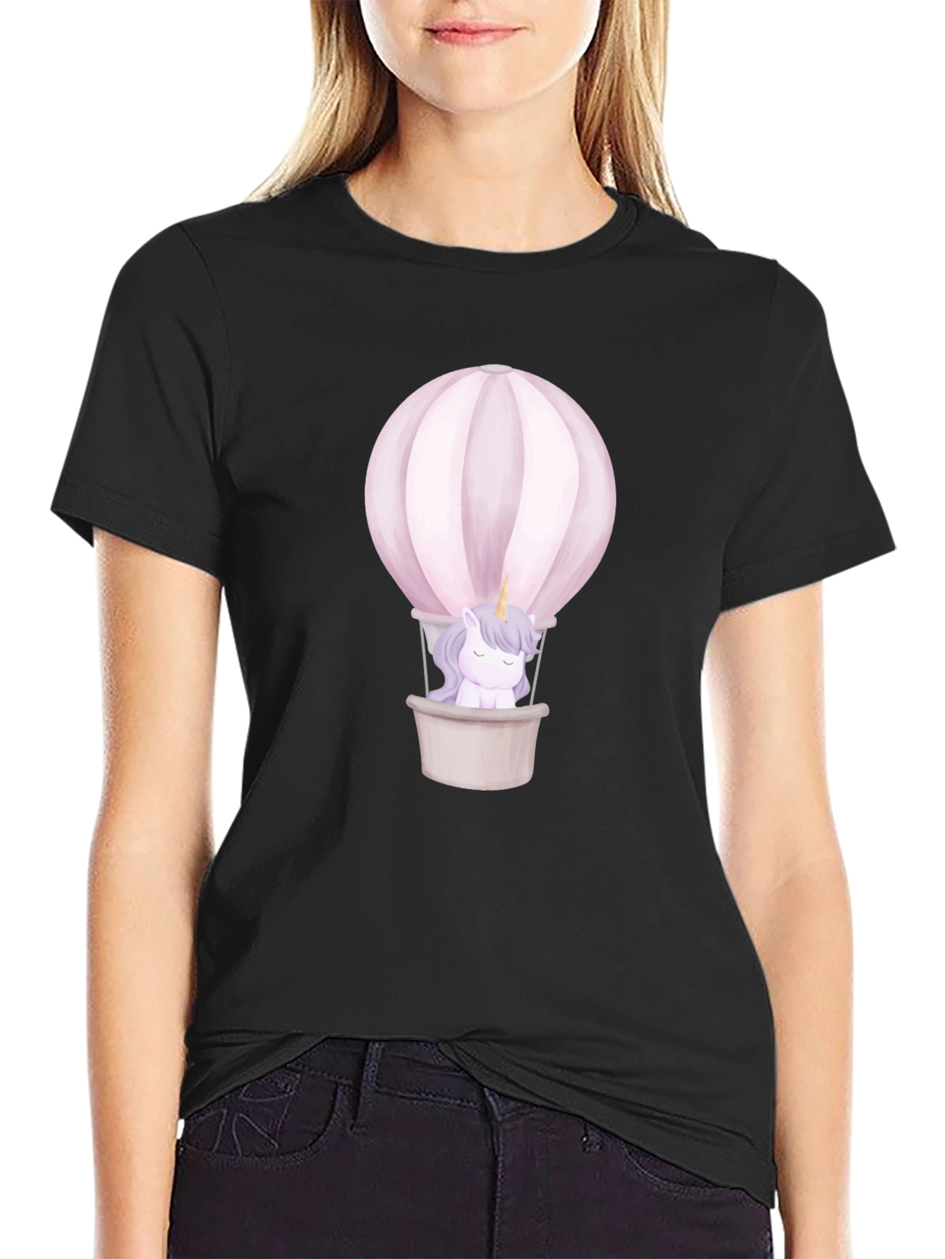 Unicorn Hot Air Balloon Graphic Tee