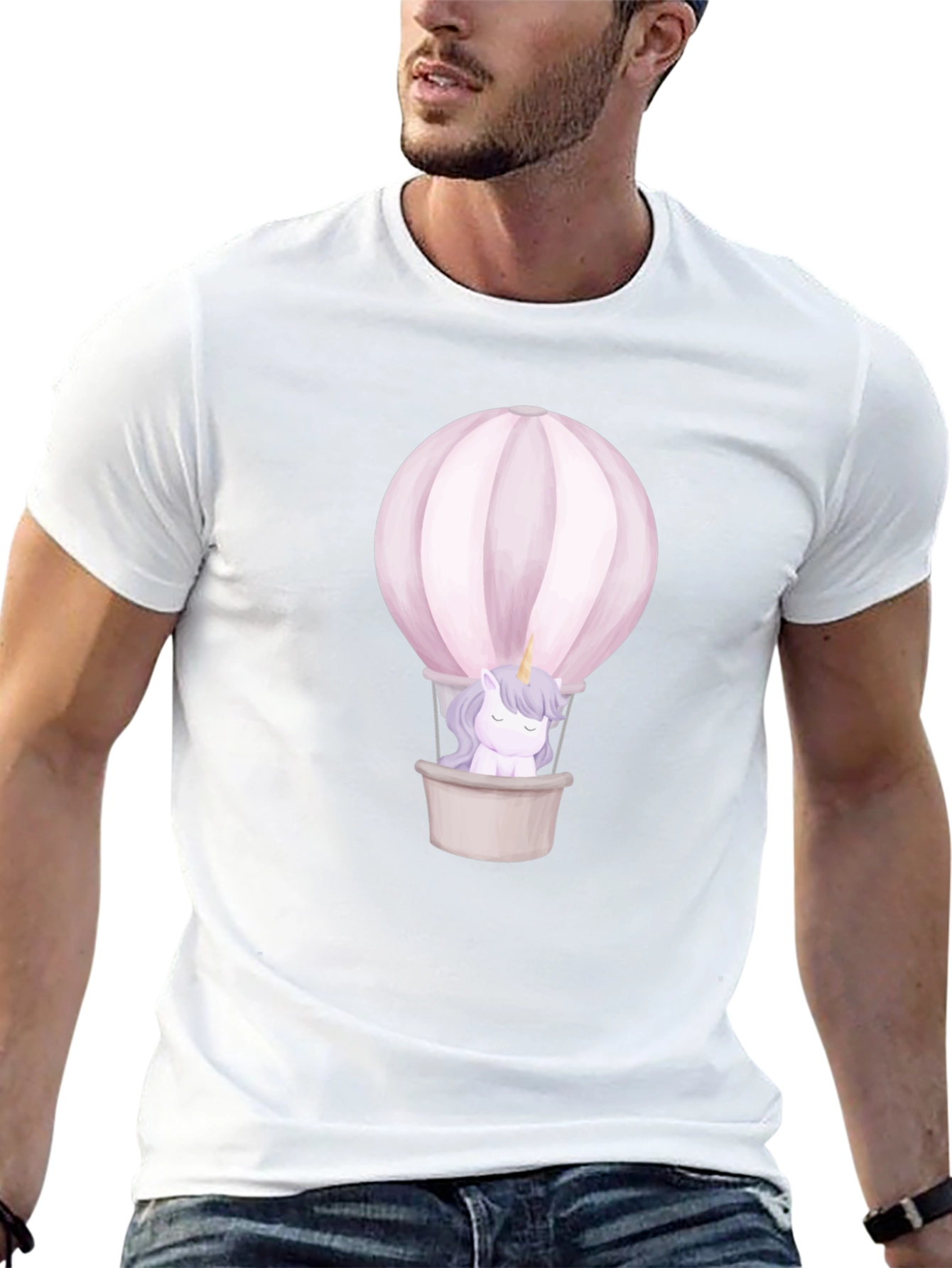 Unicorn Hot Air Balloon Graphic Tee