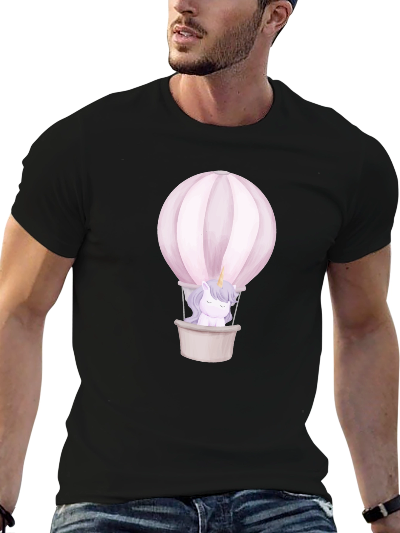 Unicorn Hot Air Balloon Graphic Tee