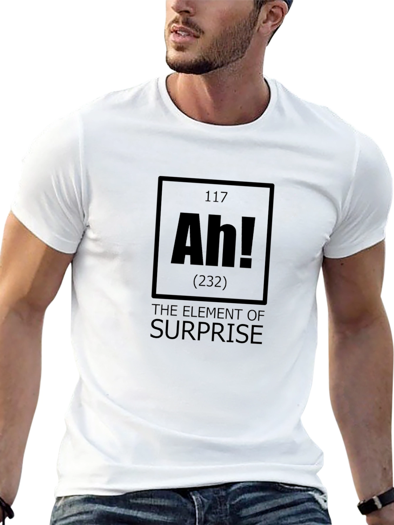 Ah! Element of Surprise Black T-Shirt