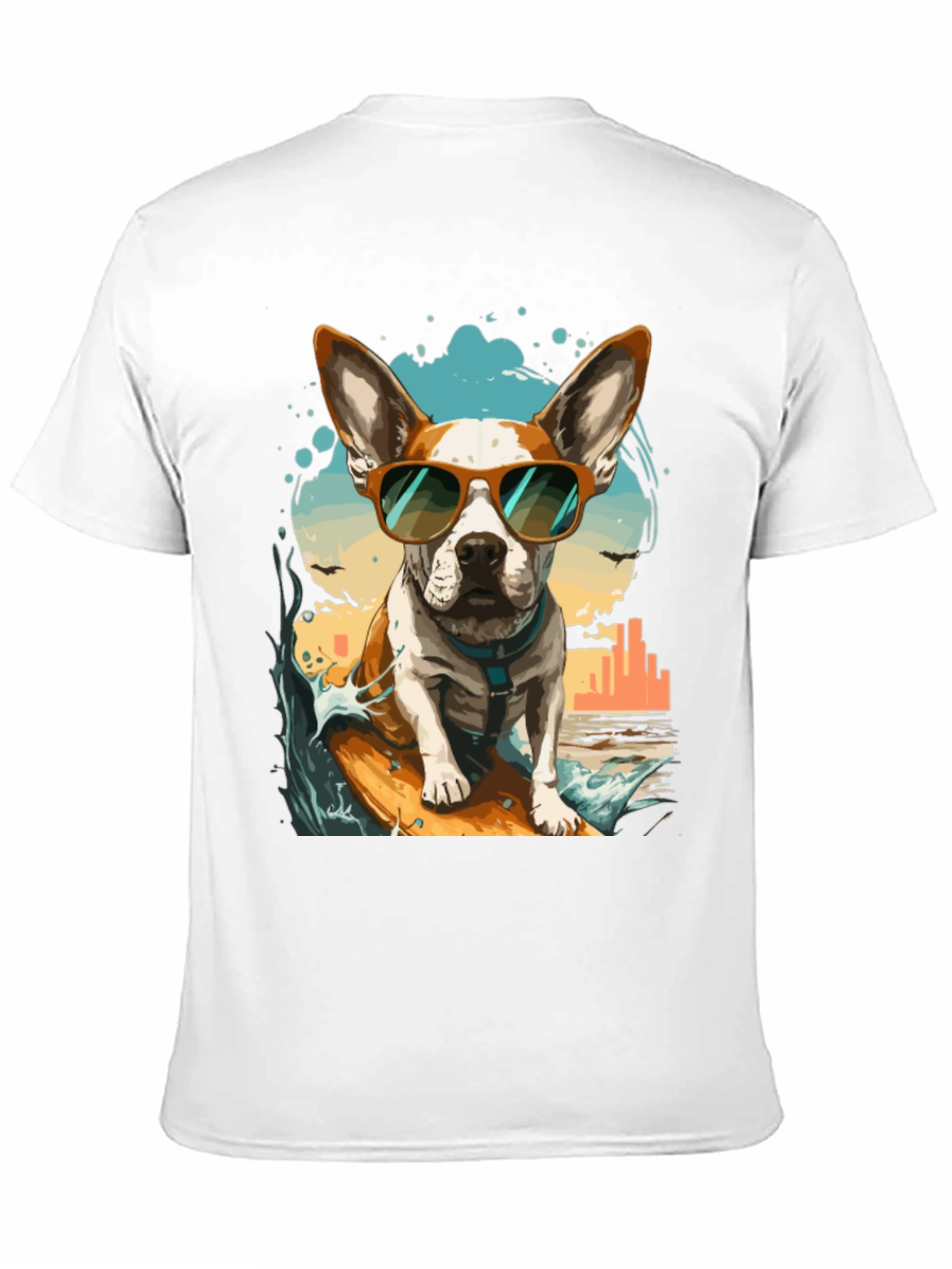Surfing Dog Graphic Tee