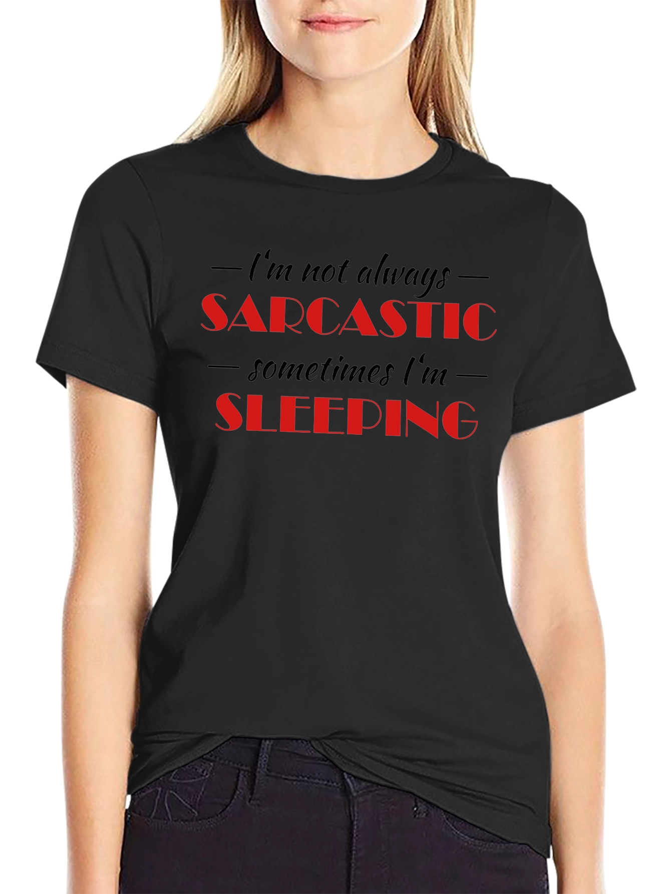 Sarcastic Sleeping Funny Graphic T-Shirt