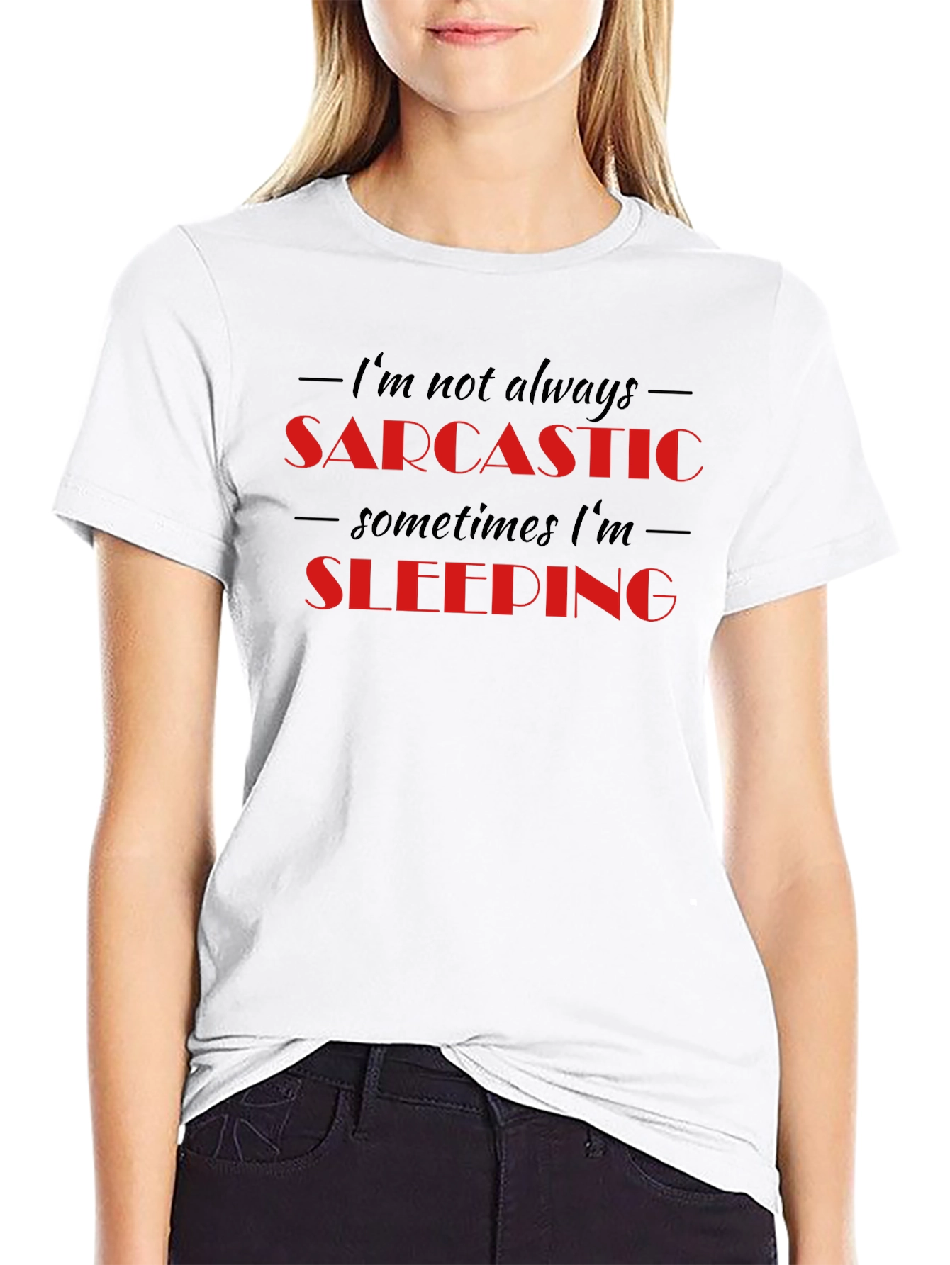 Sarcastic Sleeping Funny Graphic T-Shirt