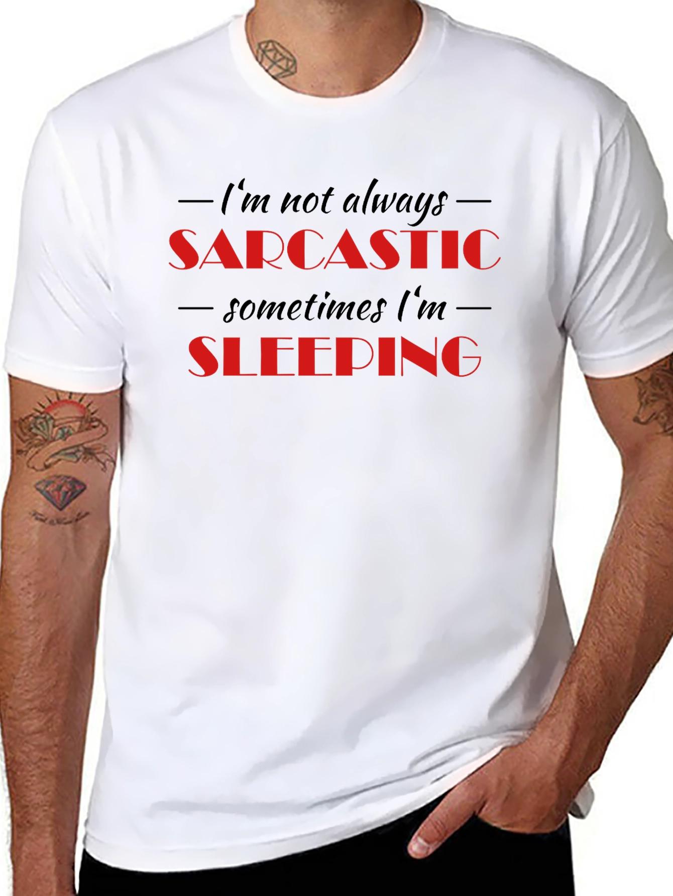 Sarcastic Sleeping Funny Graphic T-Shirt