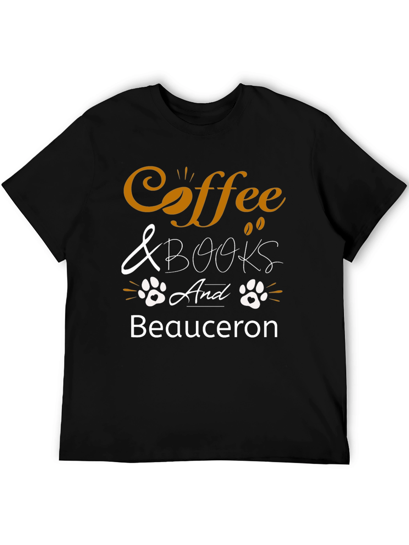 Coffee & Books Beauceron Black T-Shirt