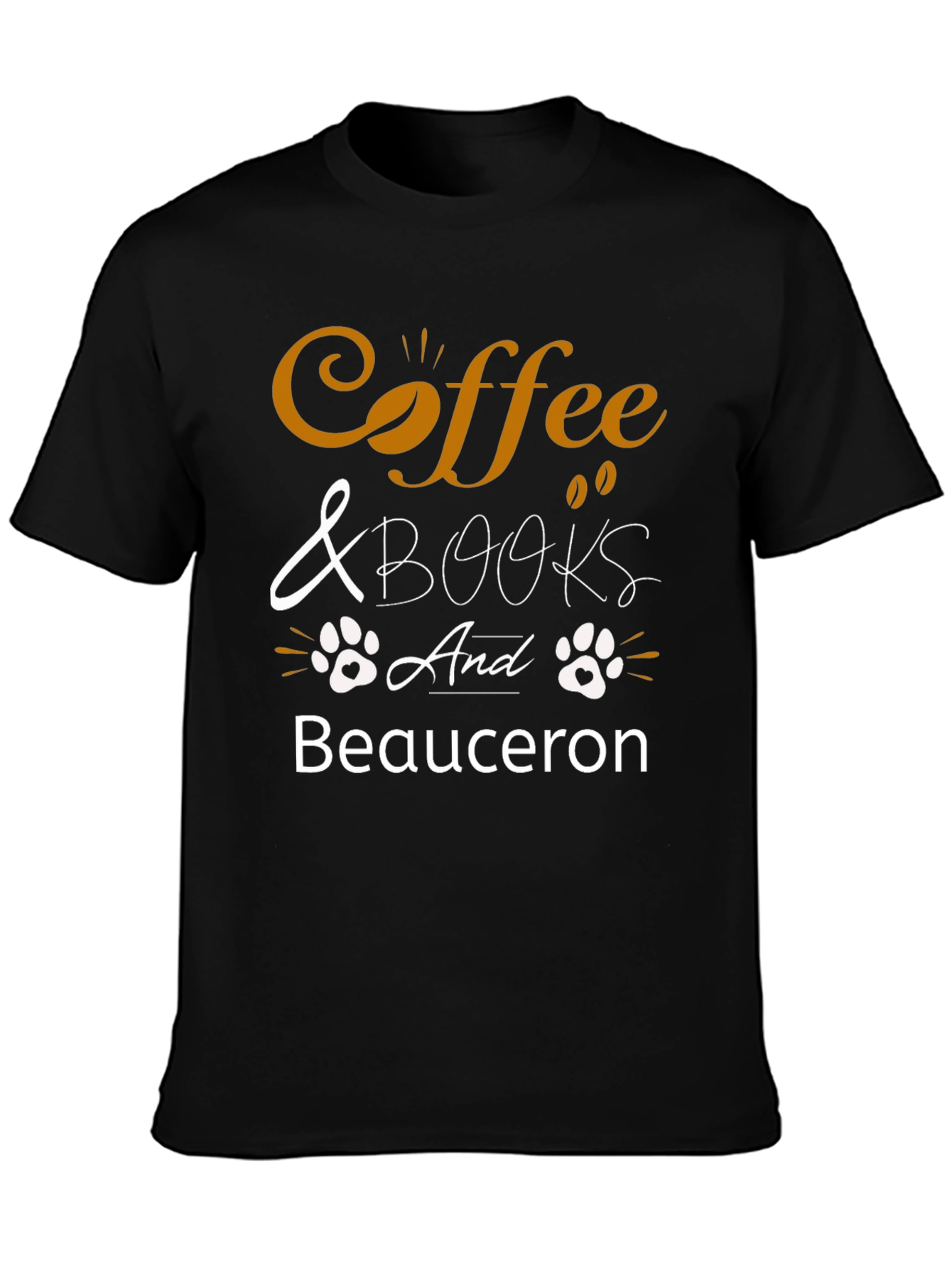 Coffee & Books Beauceron Black T-Shirt