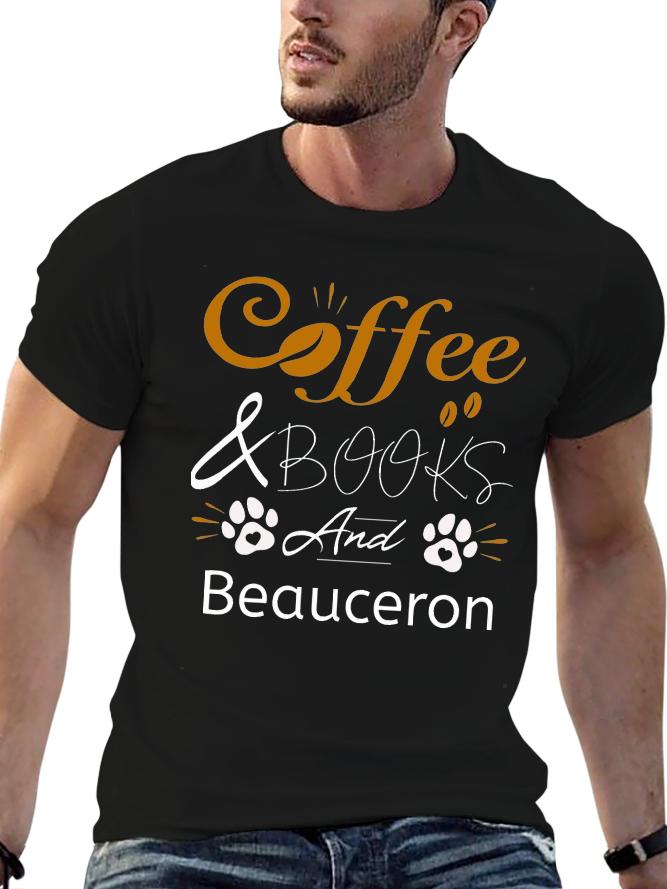 Coffee & Books Beauceron Black T-Shirt