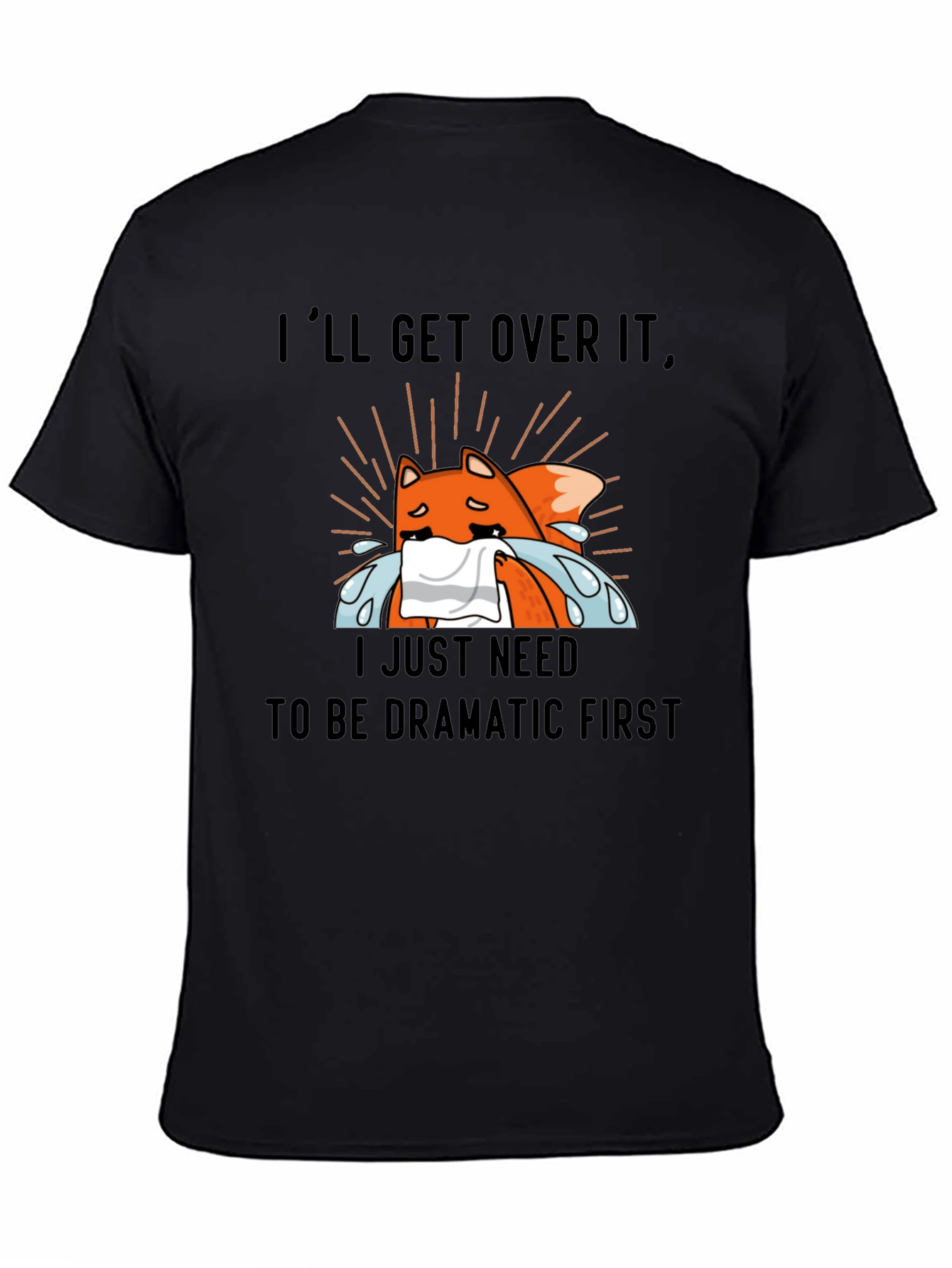 Dramatic Fox T-Shirt - Funny Graphic Tee