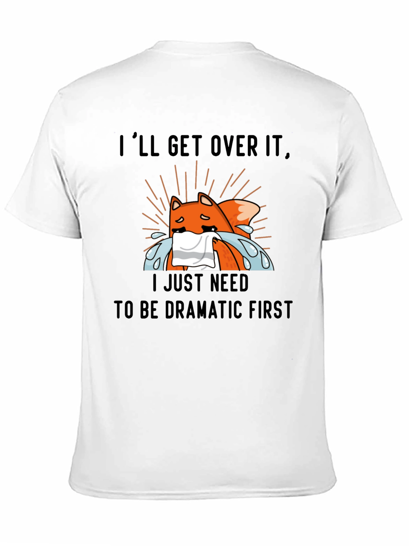 Dramatic Fox T-Shirt - Funny Graphic Tee