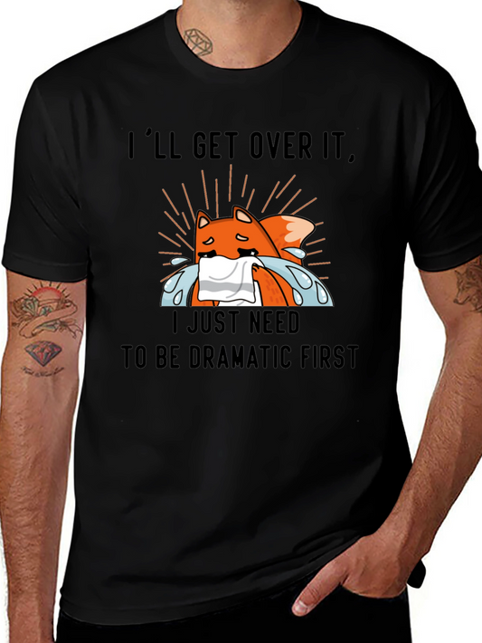Dramatic Fox T-Shirt - Funny Graphic Tee