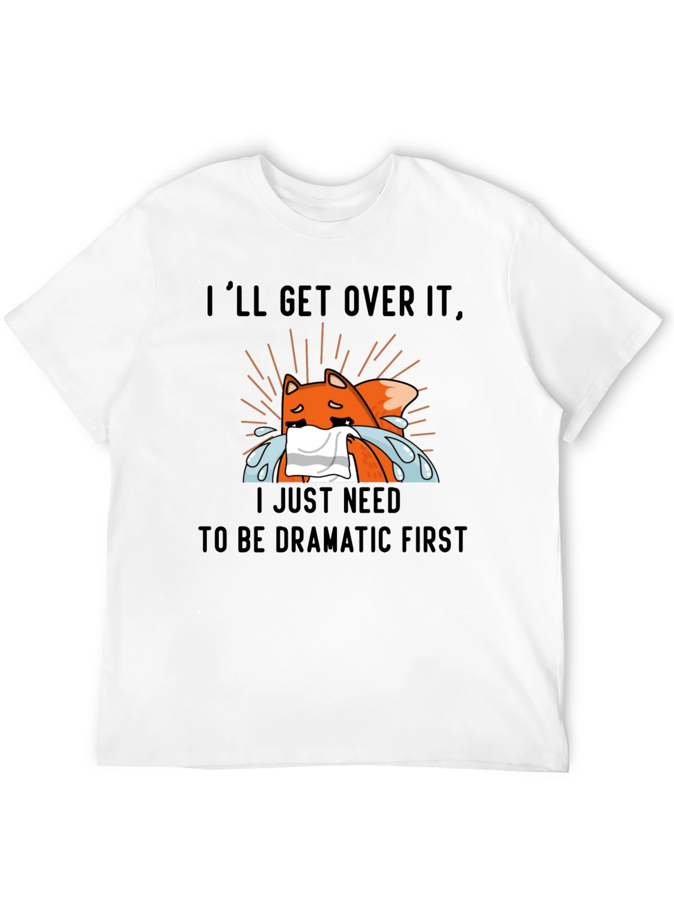 Dramatic Fox T-Shirt - Funny Graphic Tee