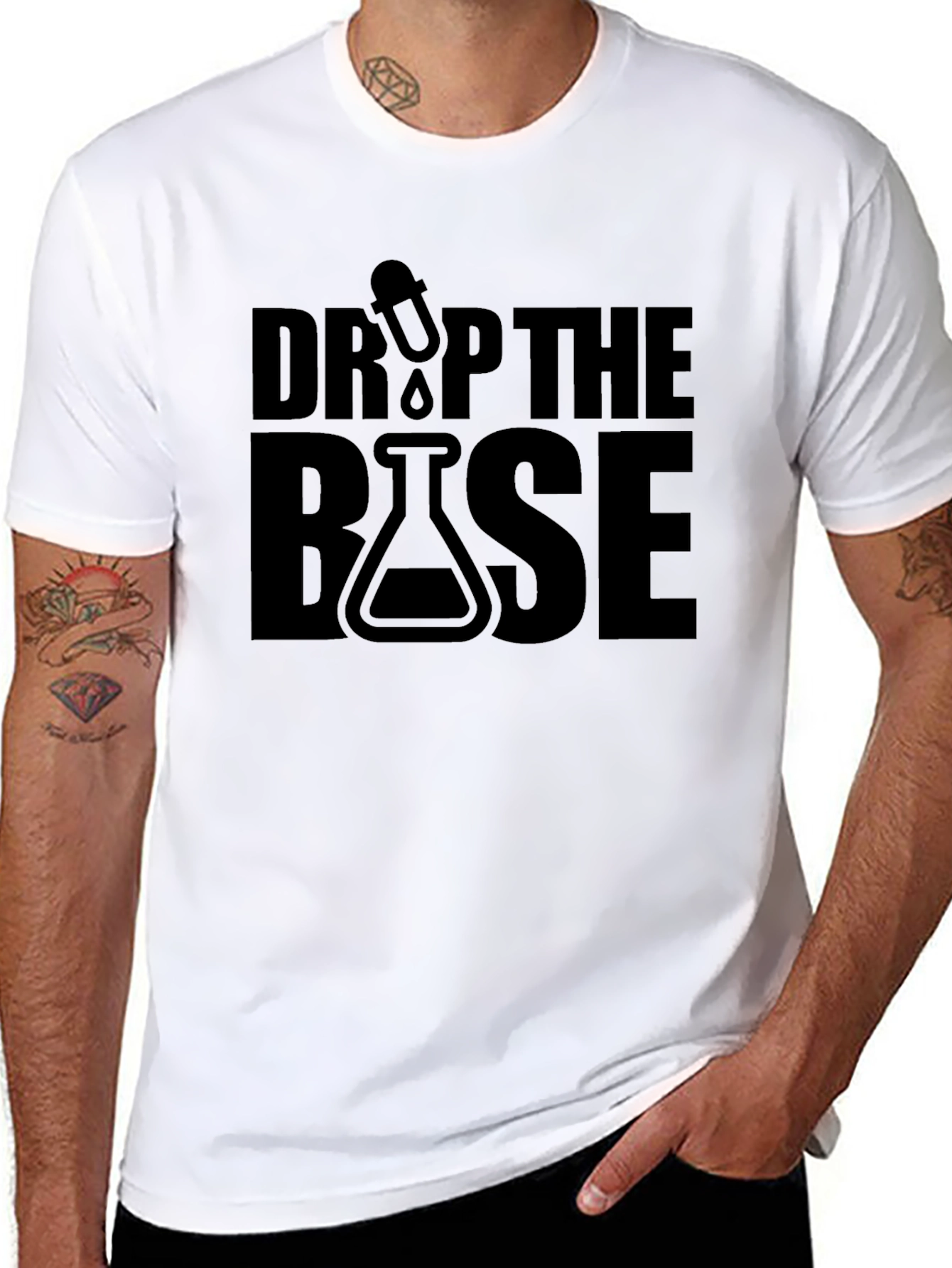 Drop the Base T-Shirt - Science Humor