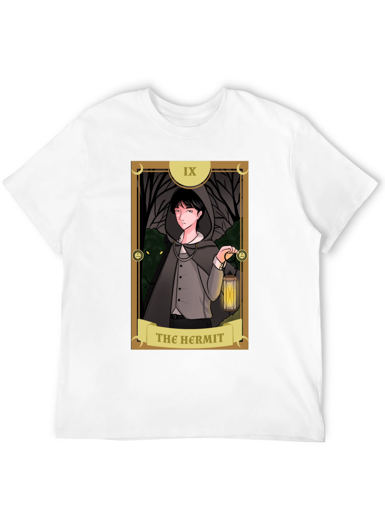 The Hermit Tarot Card Graphic T-Shirt