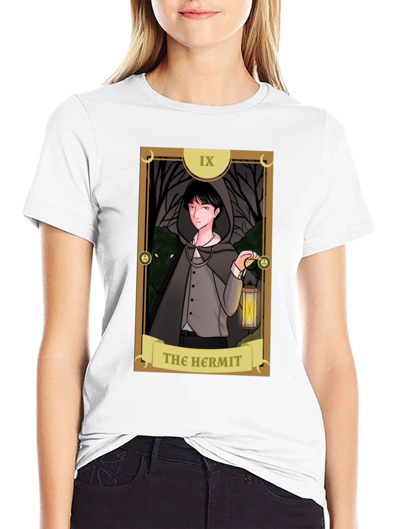 The Hermit Tarot Card Graphic T-Shirt