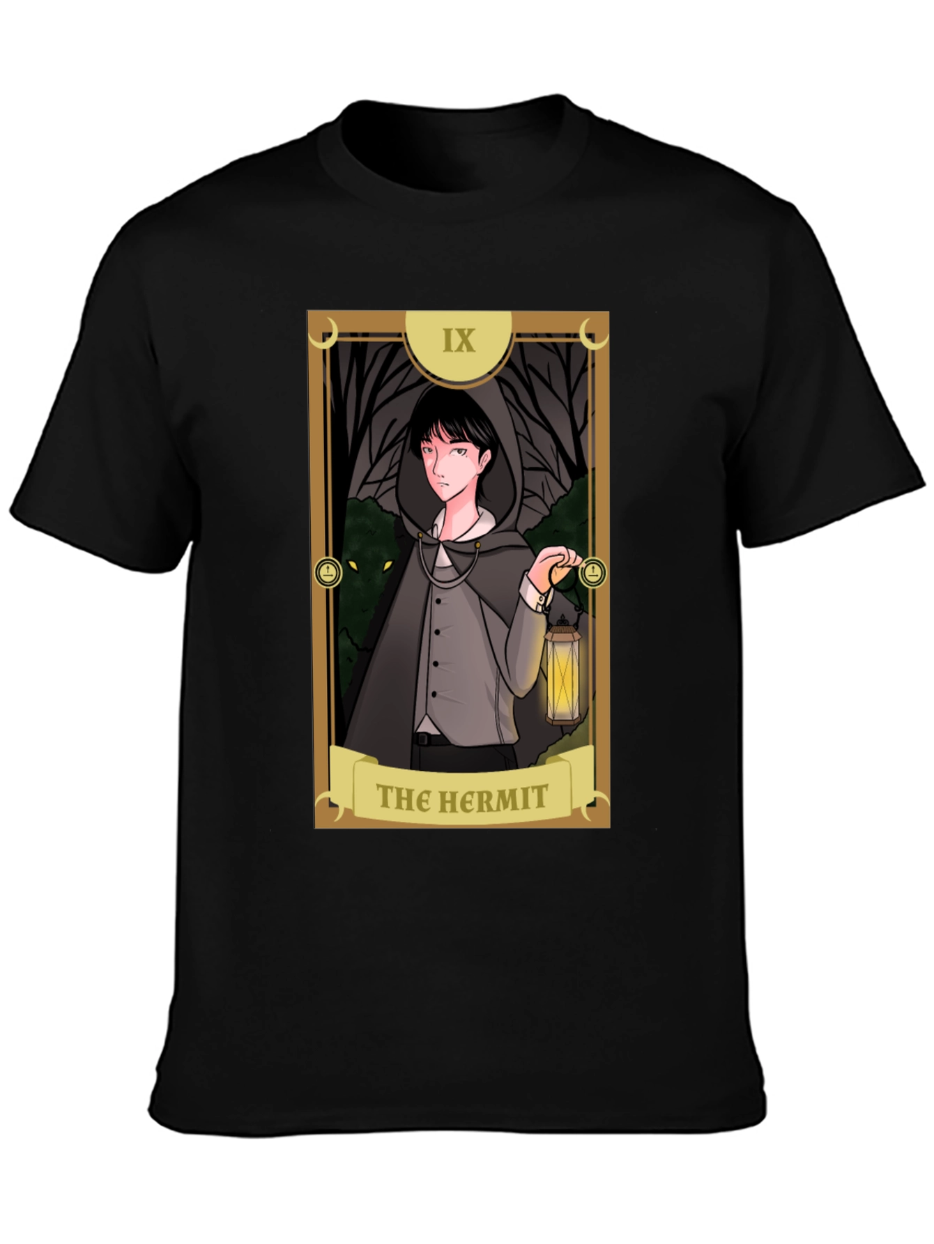 The Hermit Tarot Card Graphic T-Shirt