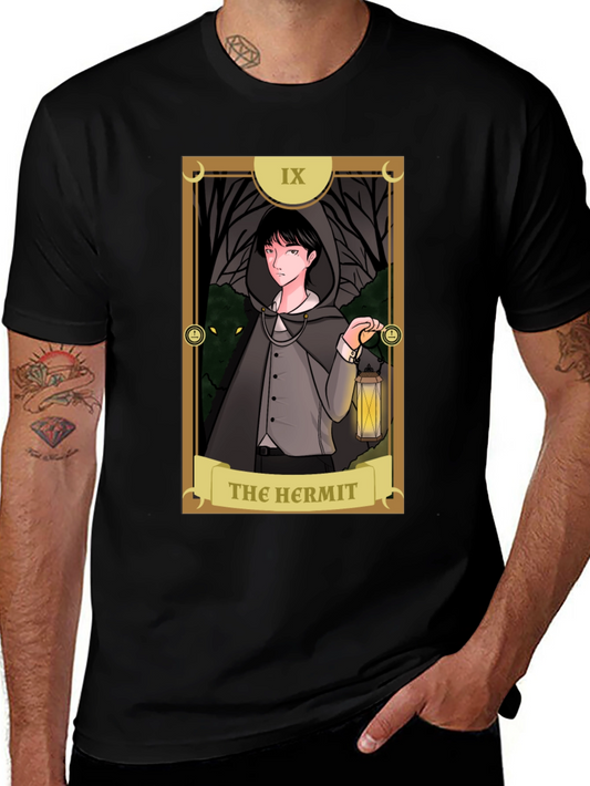 The Hermit Tarot Card Graphic T-Shirt