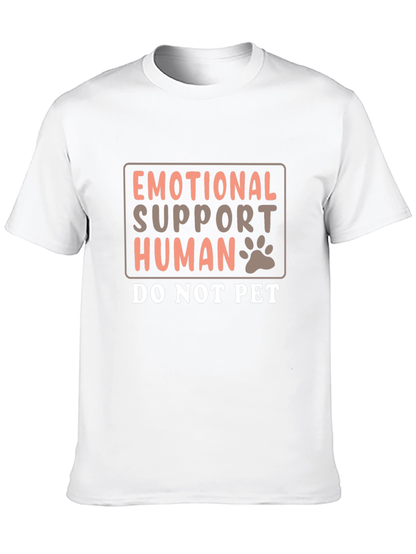 Emotional Support Human T-Shirt Funny Graphic Tee