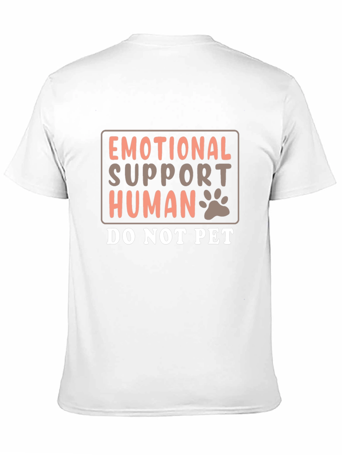 Emotional Support Human T-Shirt Funny Graphic Tee