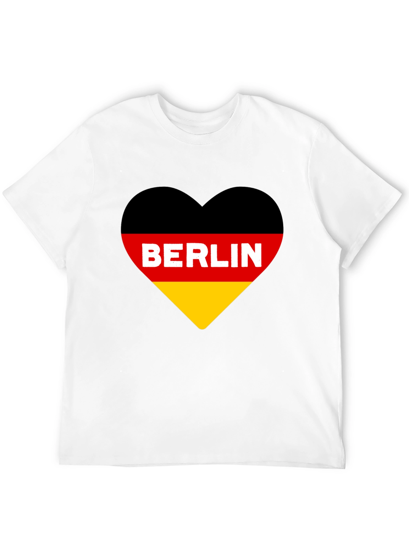 Berlin Germany Flag Heart T-Shirt