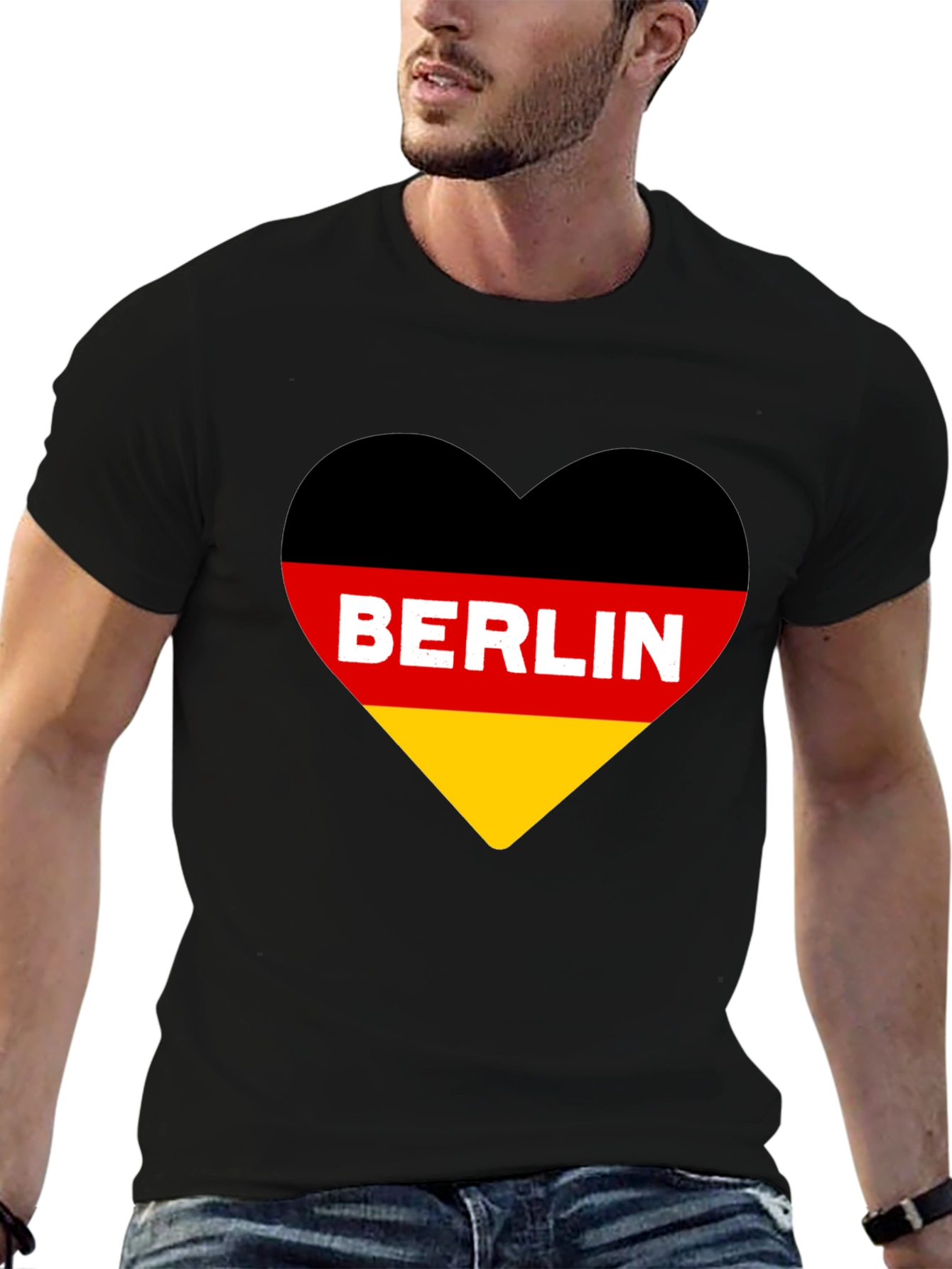 Berlin Germany Flag Heart T-Shirt